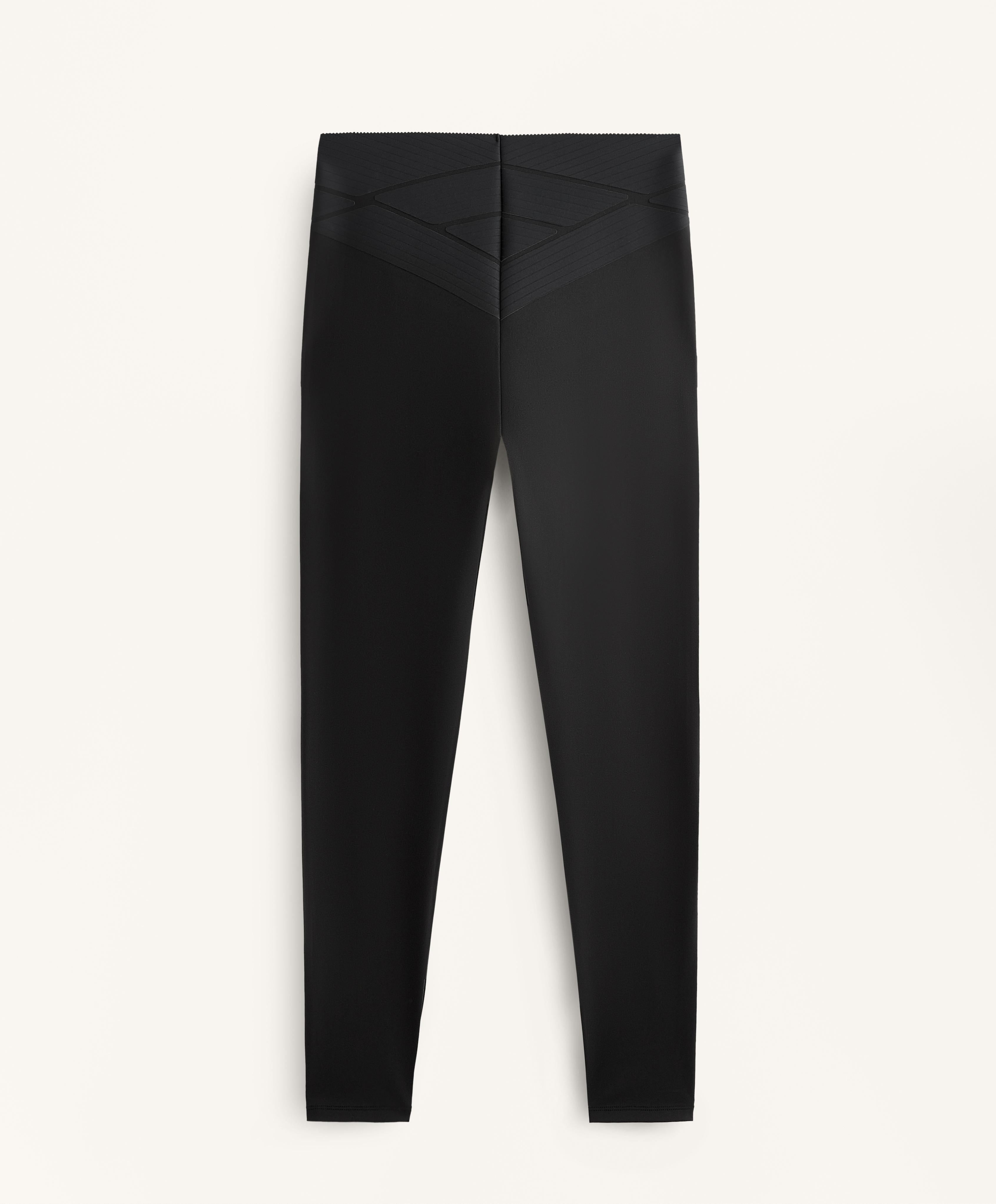 ANKLE LENGTH HIGH RISE COMPRESSIVE CORE CONTROL BLOCK LEGGINGS 65 CM