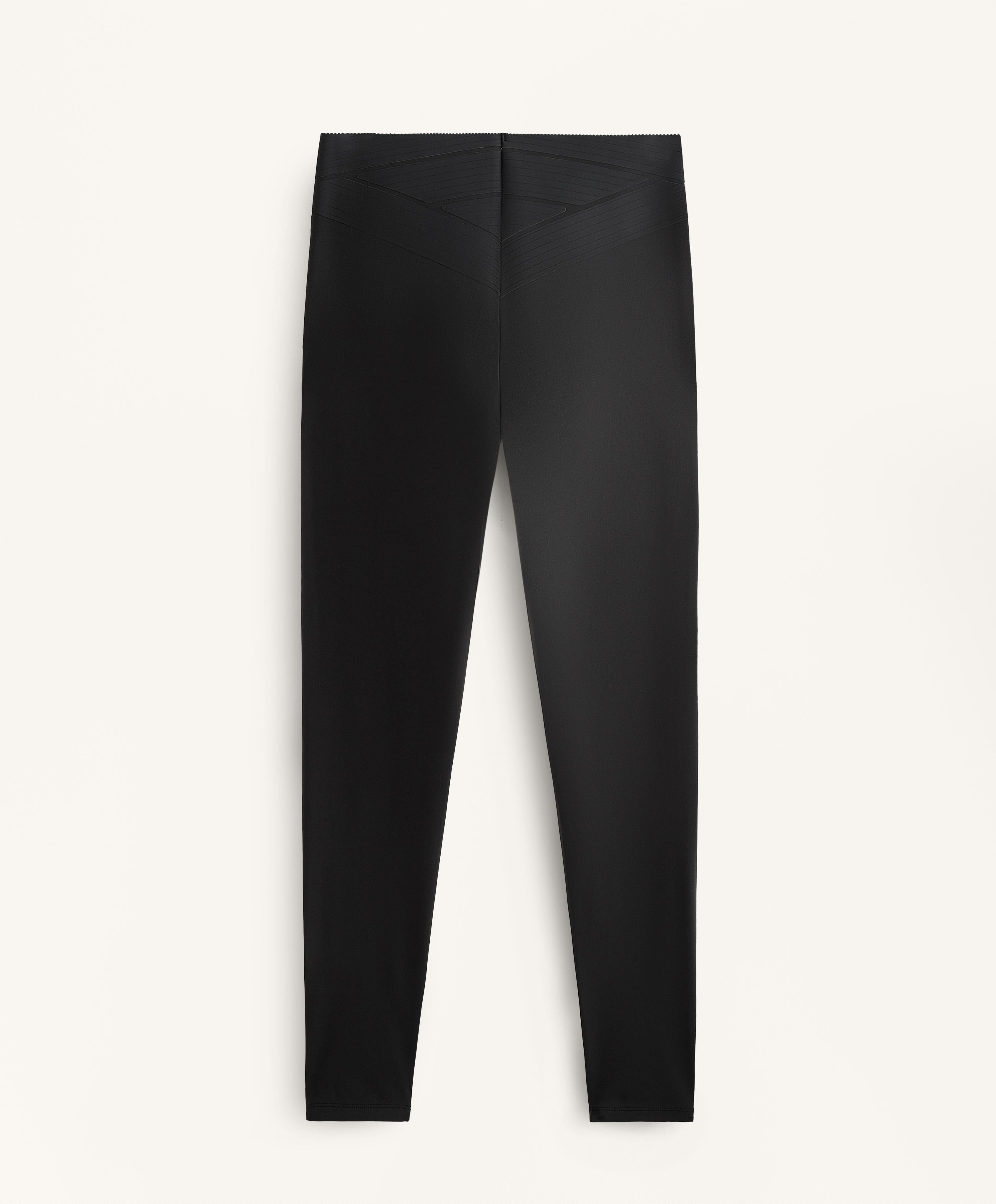 ANKLE LENGTH HIGH RISE COMPRESSIVE CORE CONTROL BLOCK LEGGINGS 65 CM