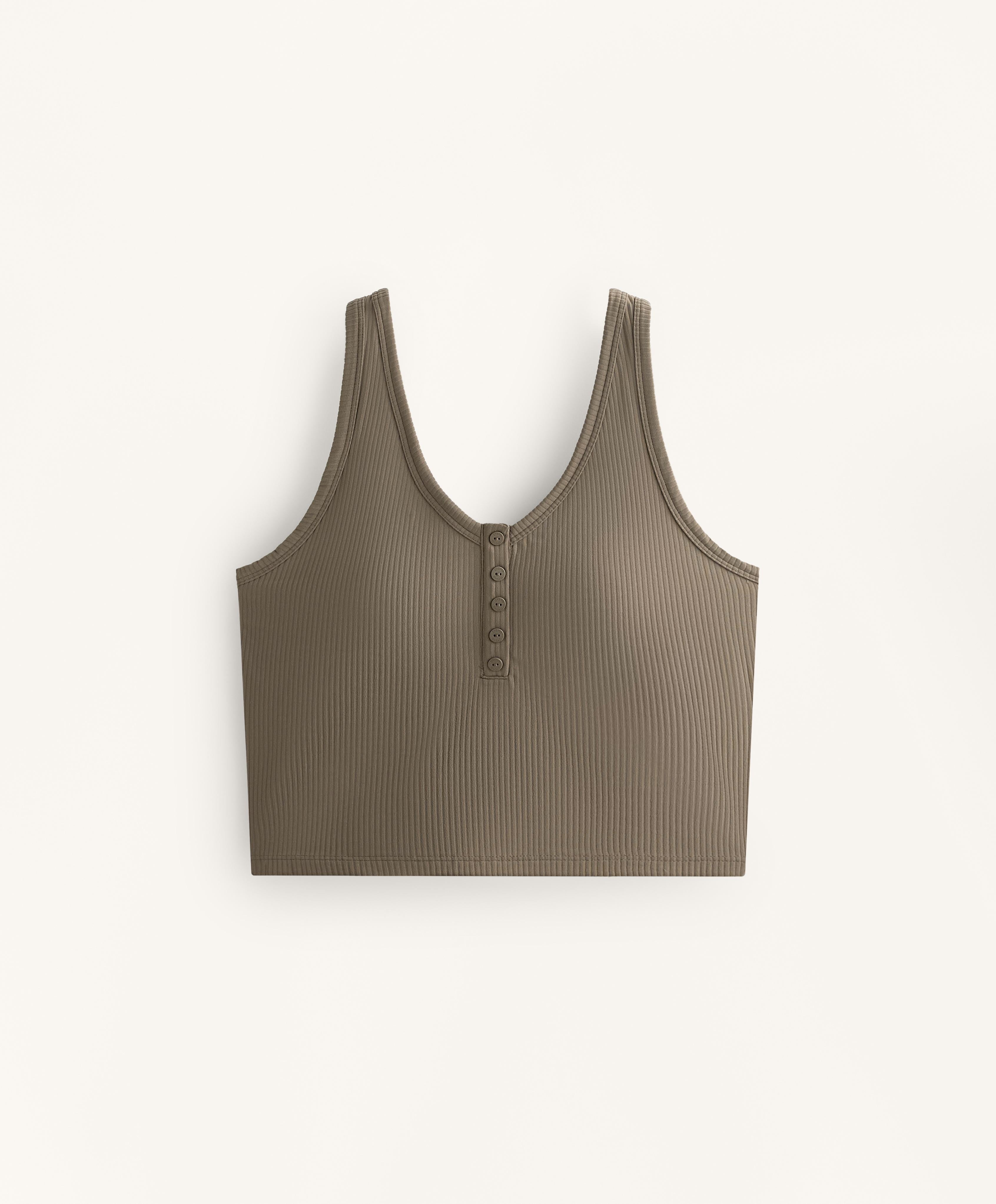 COMFORTLUX RIB OPEN BACK BAKER TANK TOP