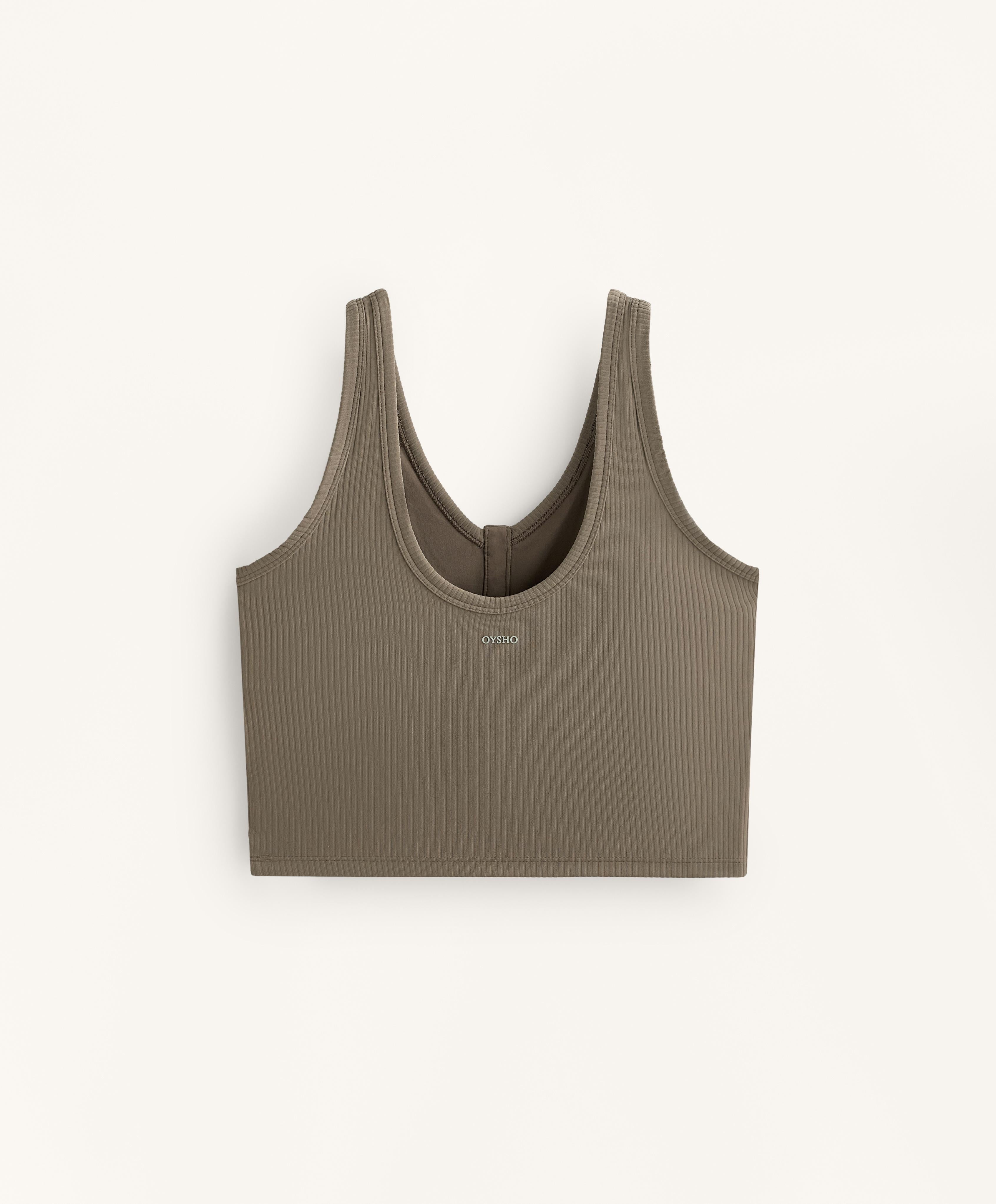 COMFORTLUX RIB OPEN BACK BAKER TANK TOP