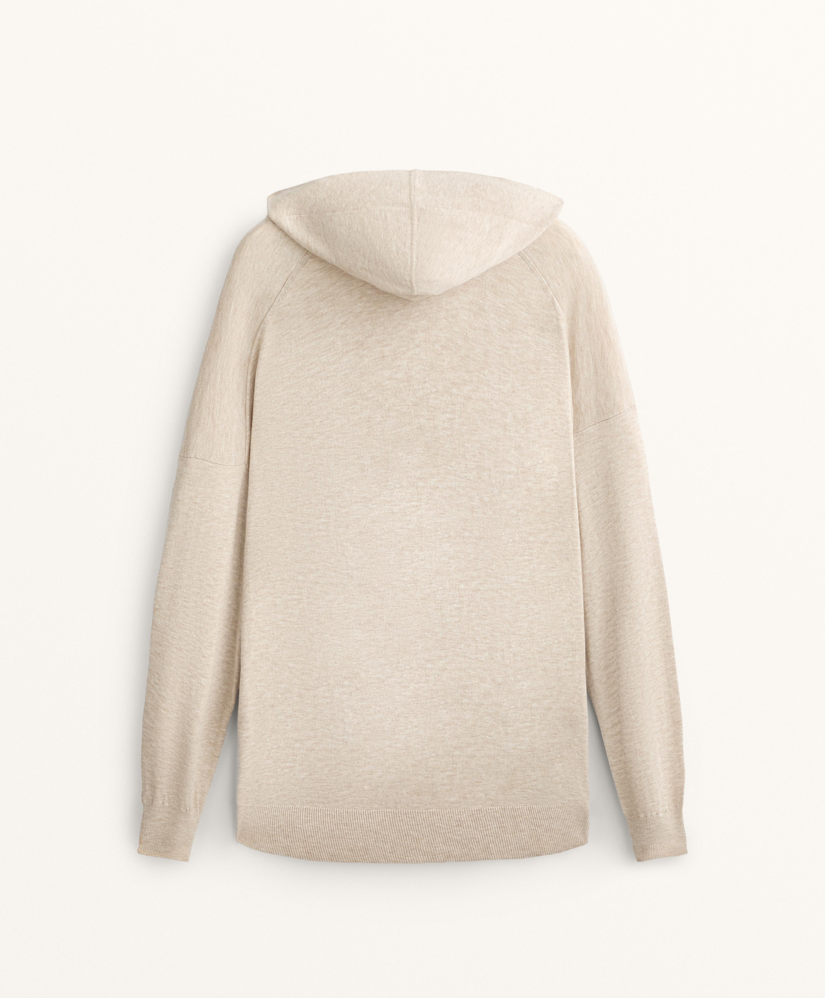 FINE KNIT HOODED JUMPER