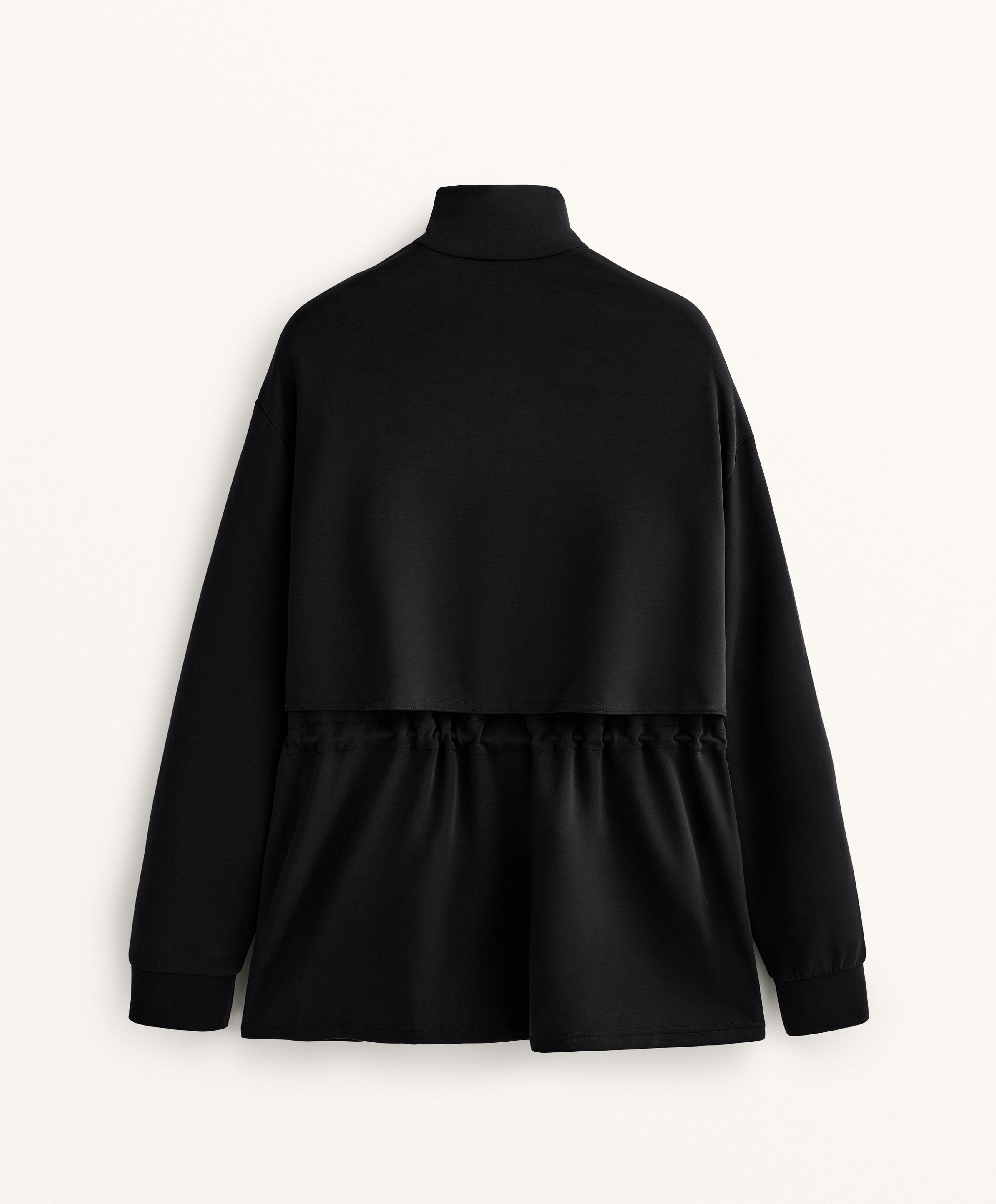 LONG SOFT FEEL MODAL JACKET WITH POCKETS