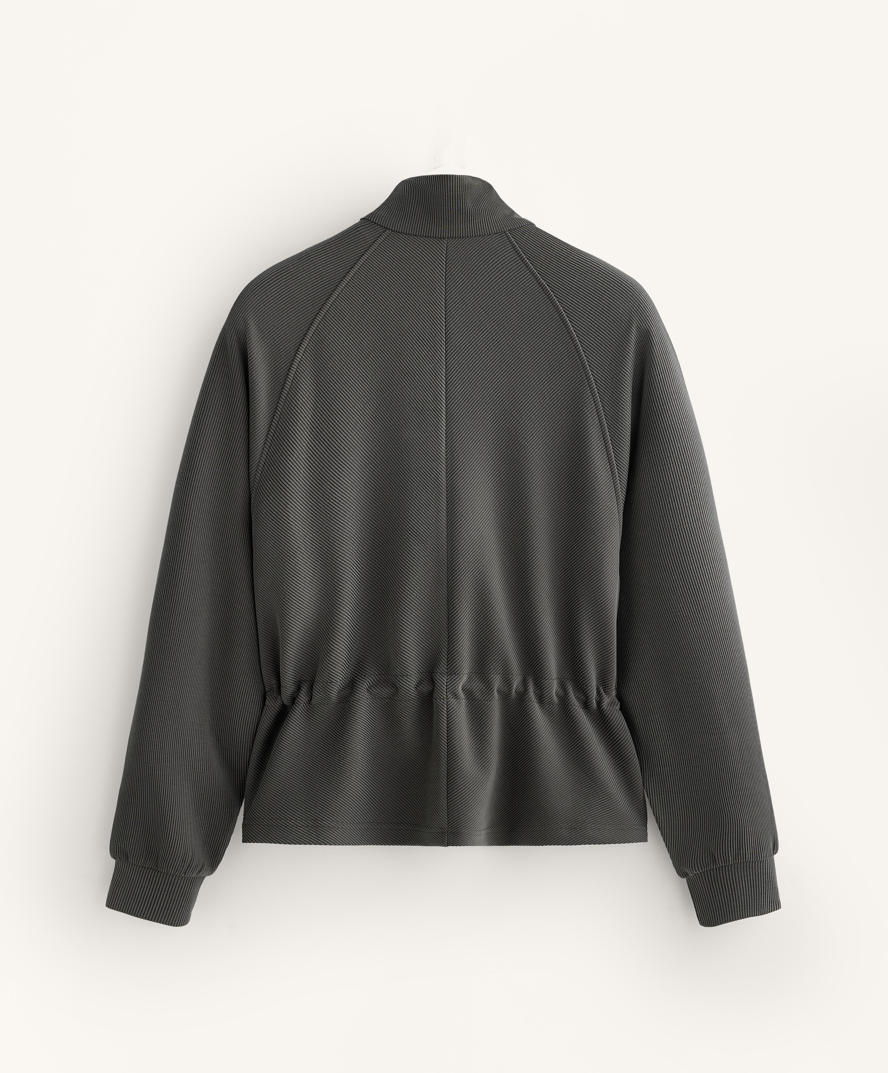 ADJUSTABLE WAIST RIB JACKET 29% MODAL