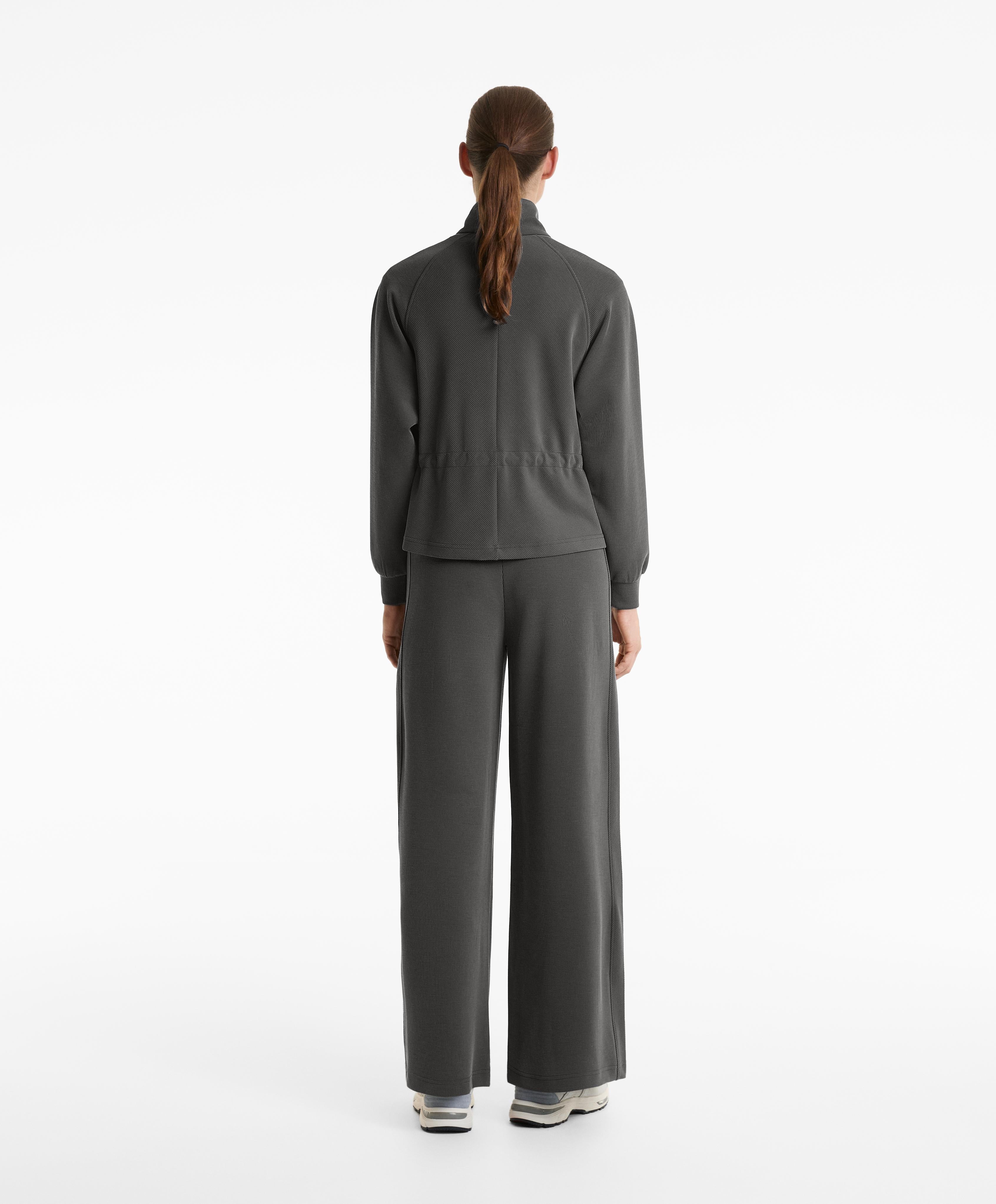 ADJUSTABLE WAIST RIB JACKET 29% MODAL