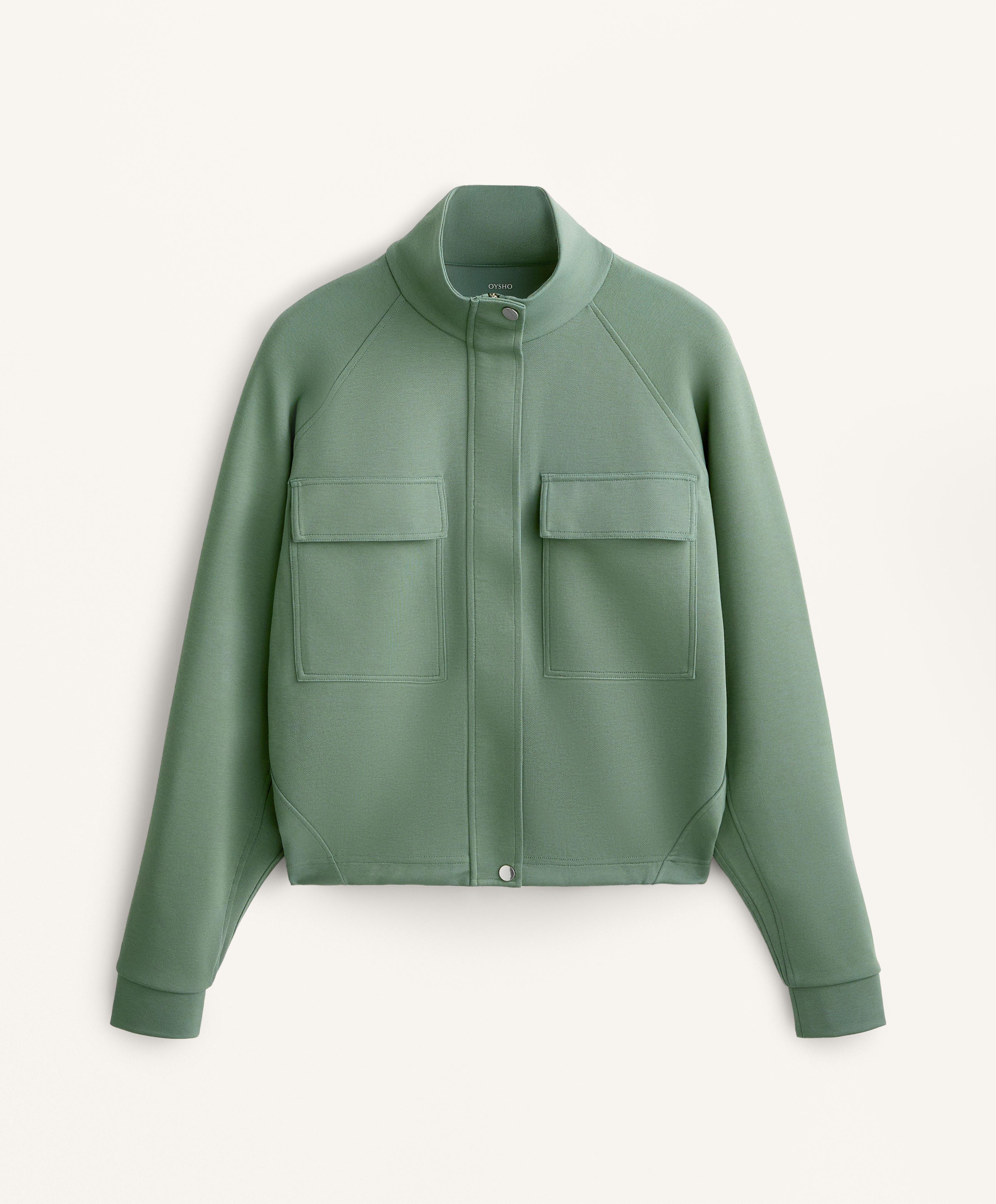 PIQUE POCKETS JACKET WITH COTTON