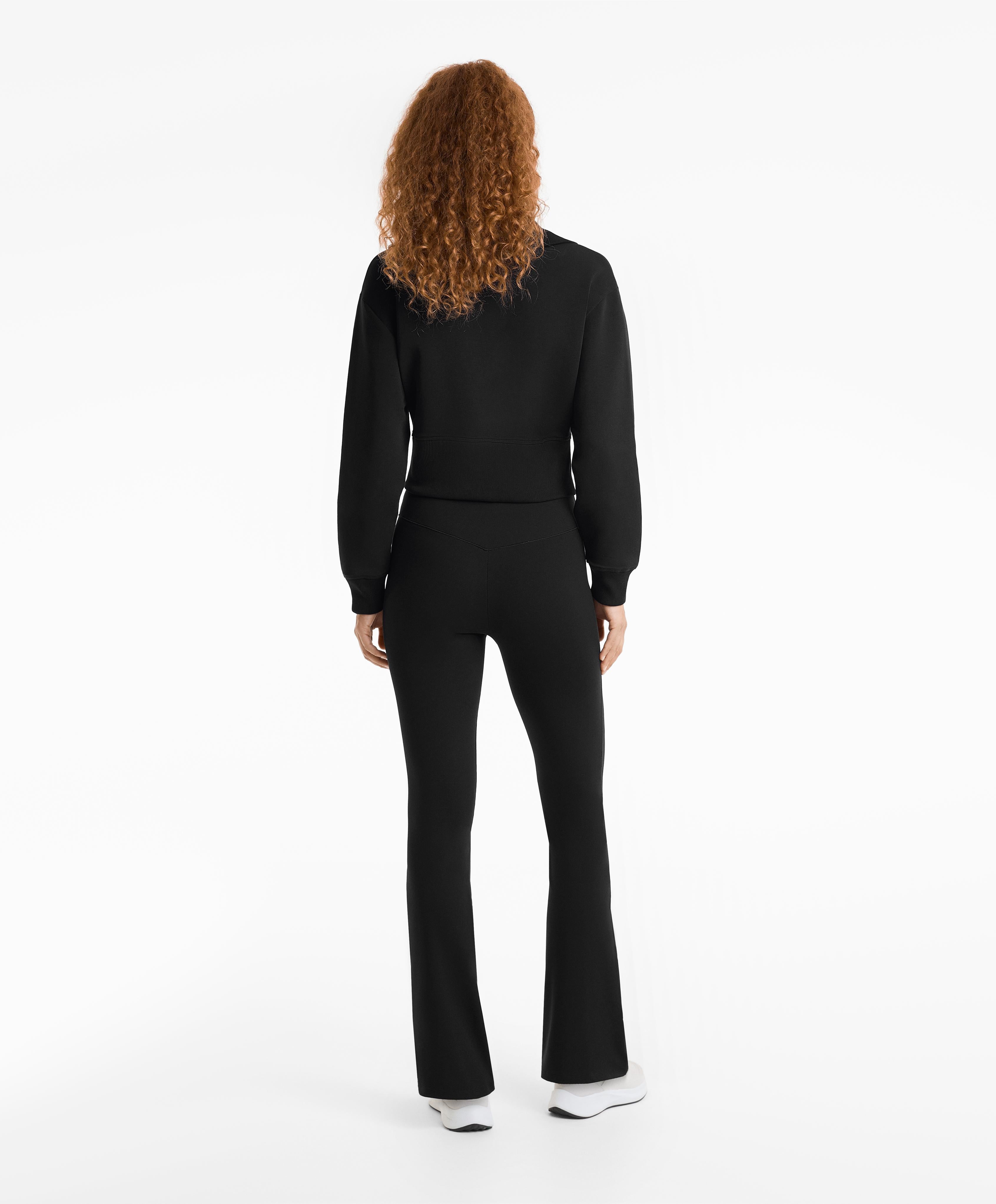 COTTON BLEND HIGH NECK JACKET