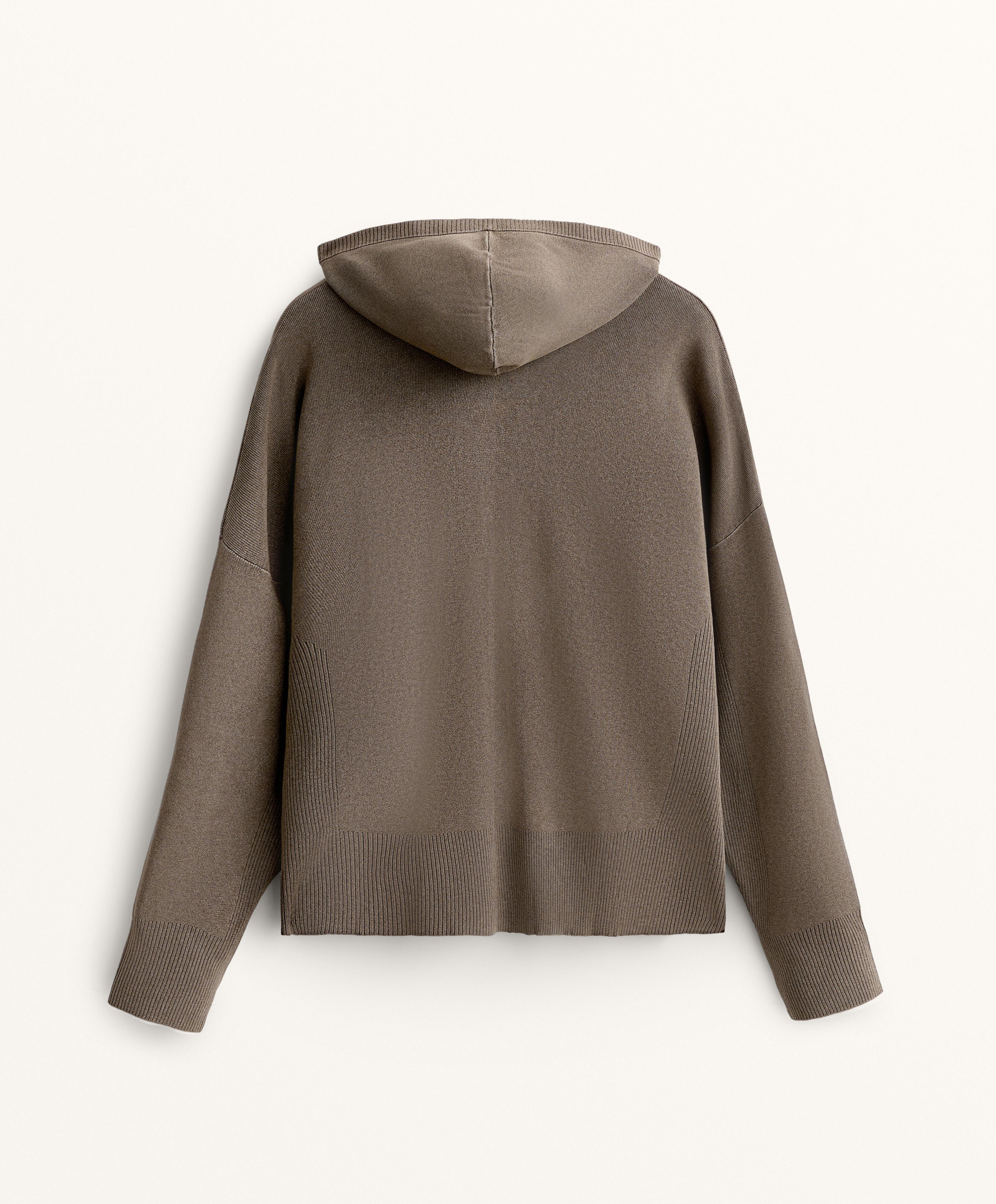 LONG WASHED KNIT JACKET