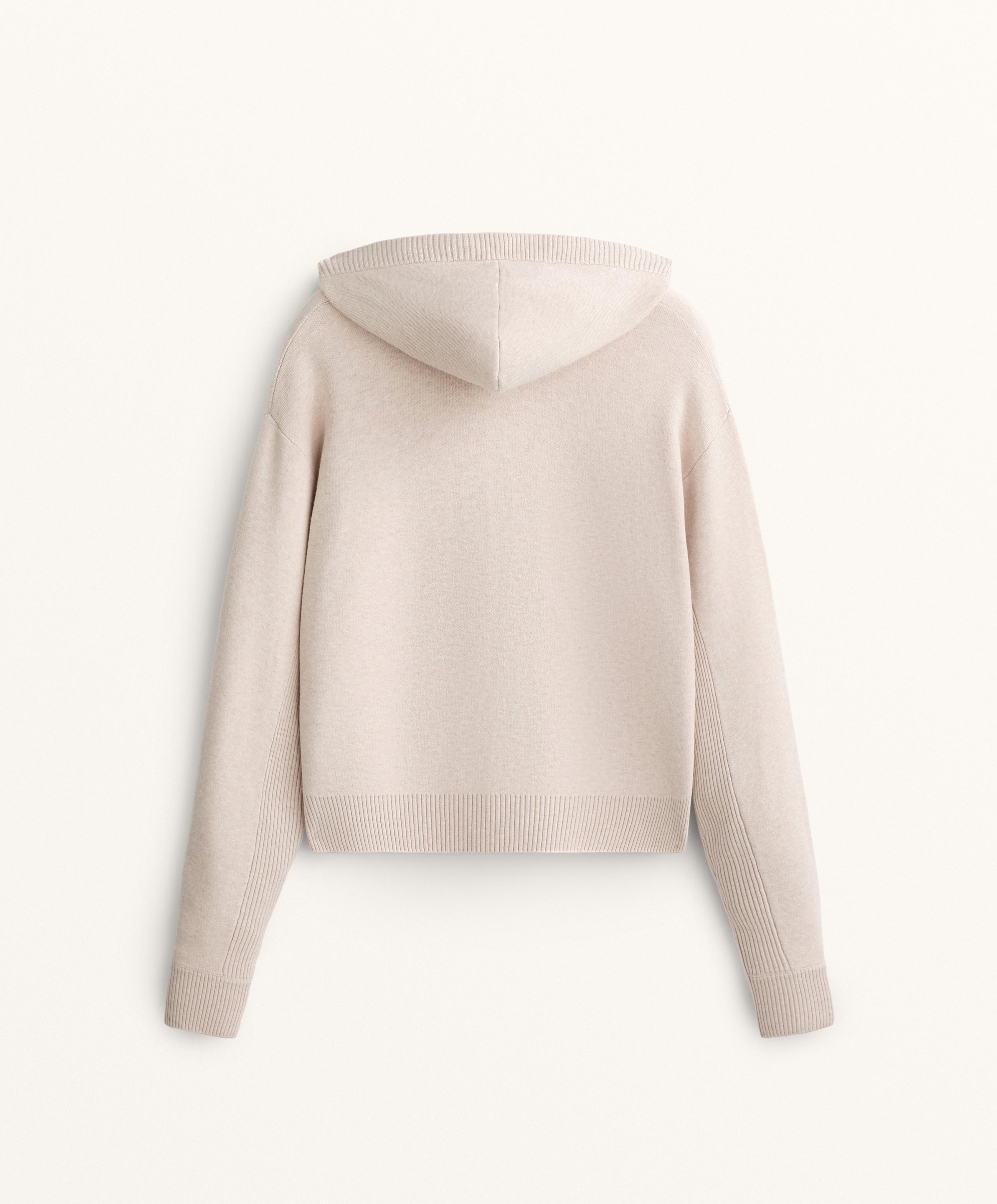 HOODED KNIT JACKET