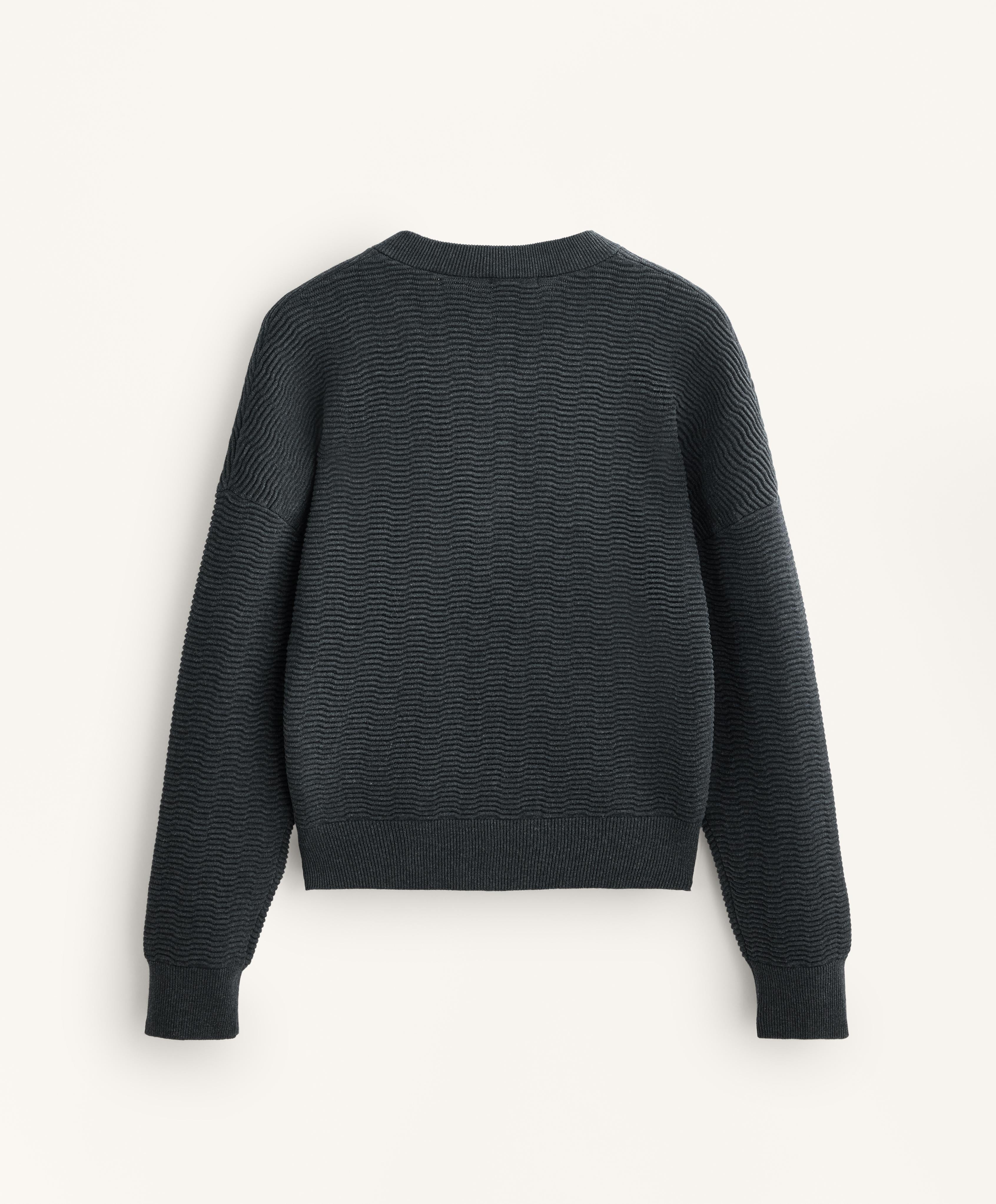 STRUCTURED KNIT ZIP THROUGH JACKET