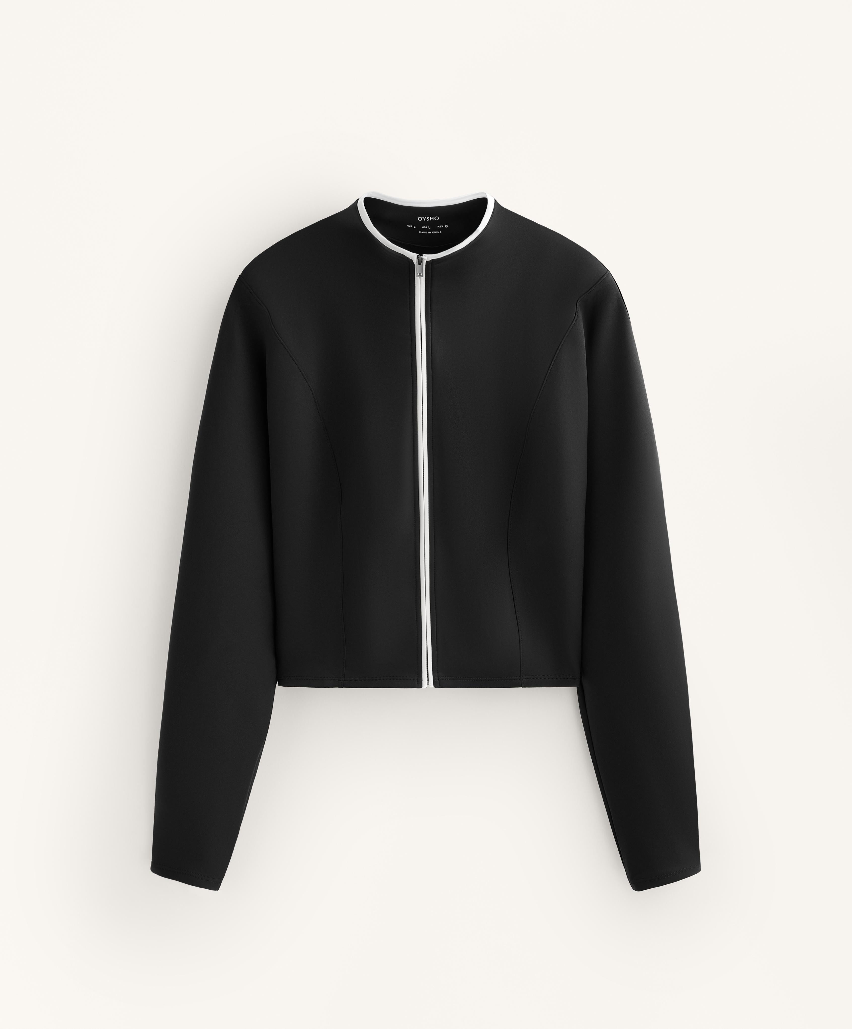 NEOPRENE EFFECT CORSET JACKET