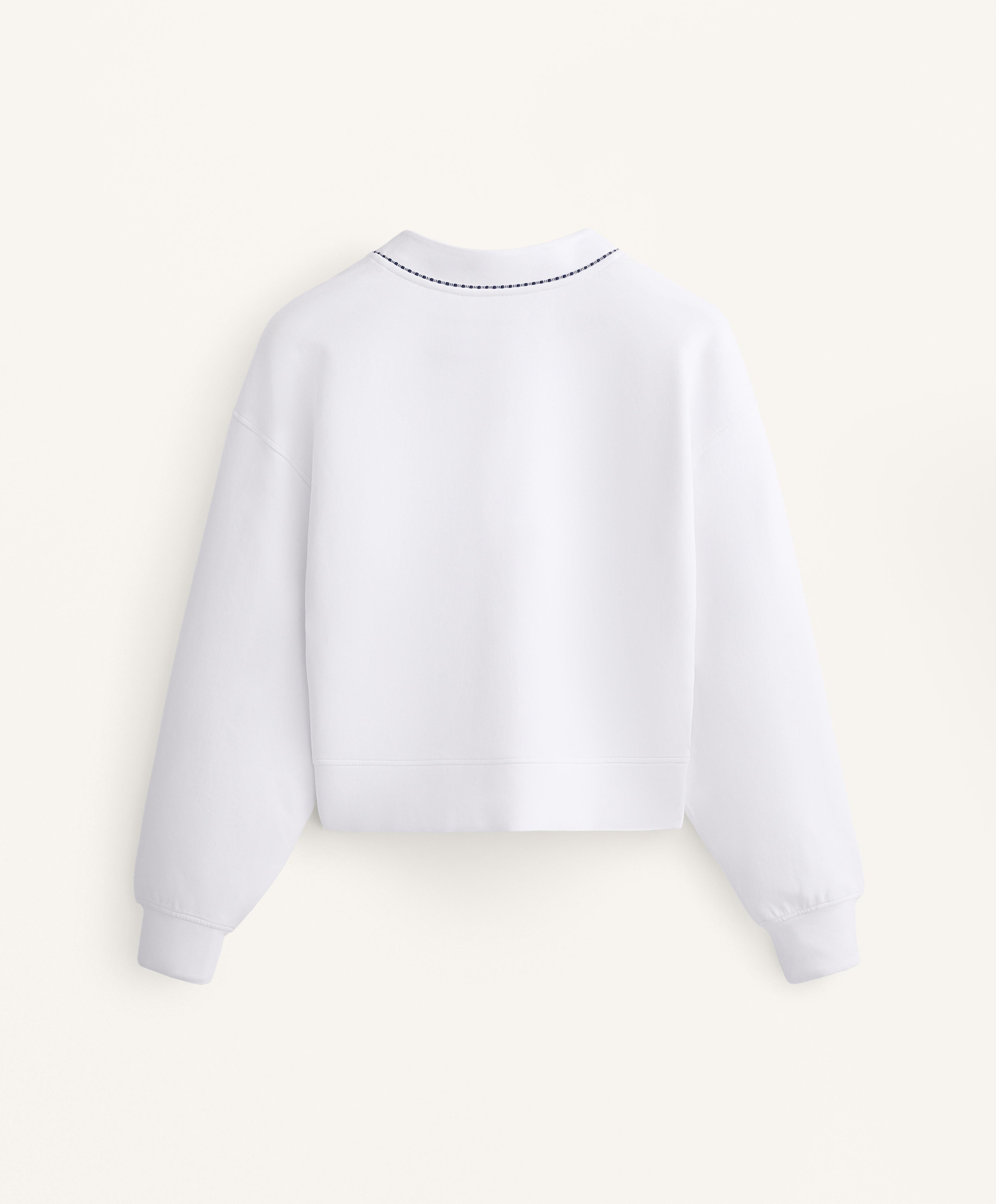 COTTON BLEND HEAVY WEIGHT PIQUE CARDIGAN