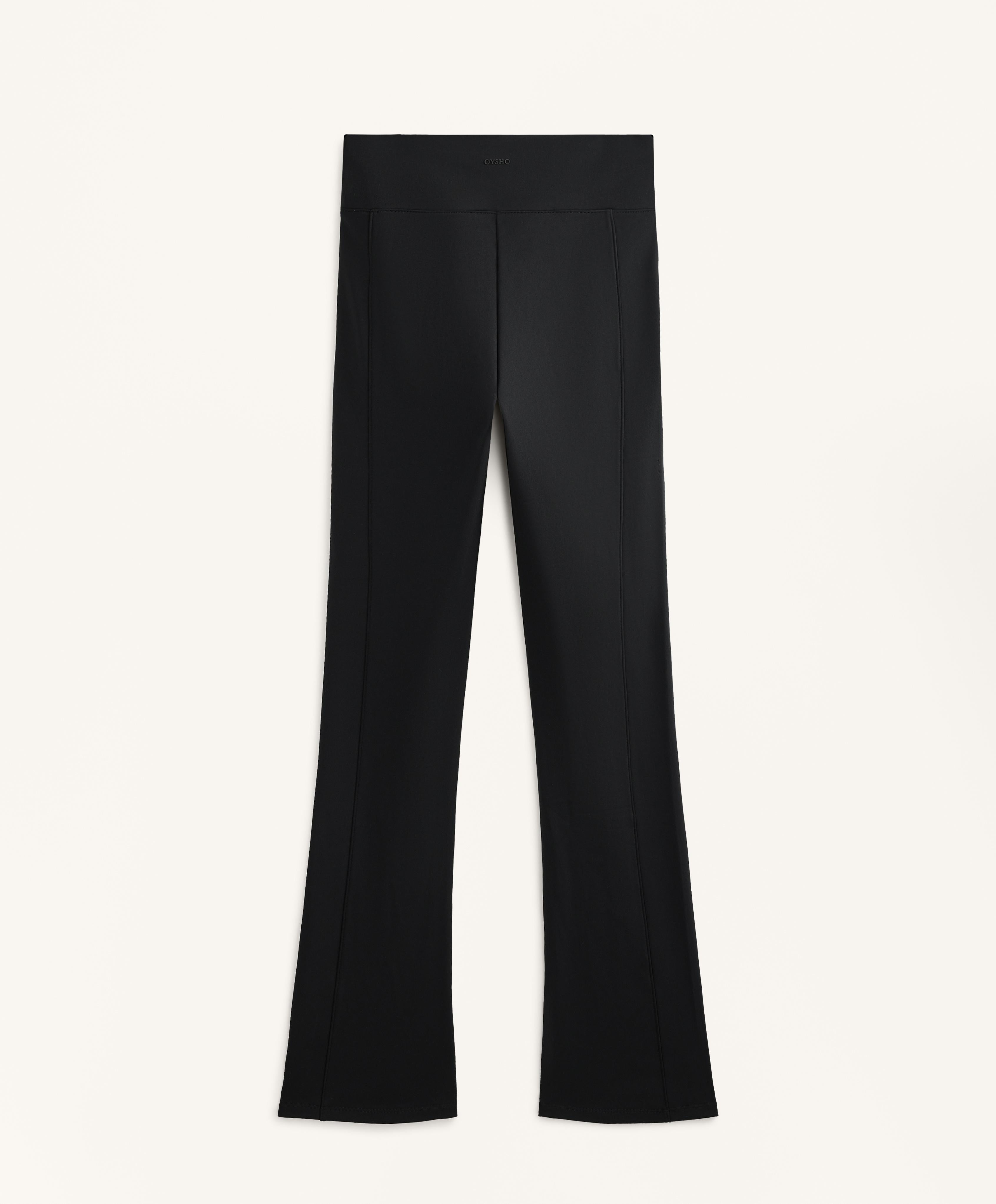 HIGH RISE WARM FLARE TROUSERS WITH POCKETS