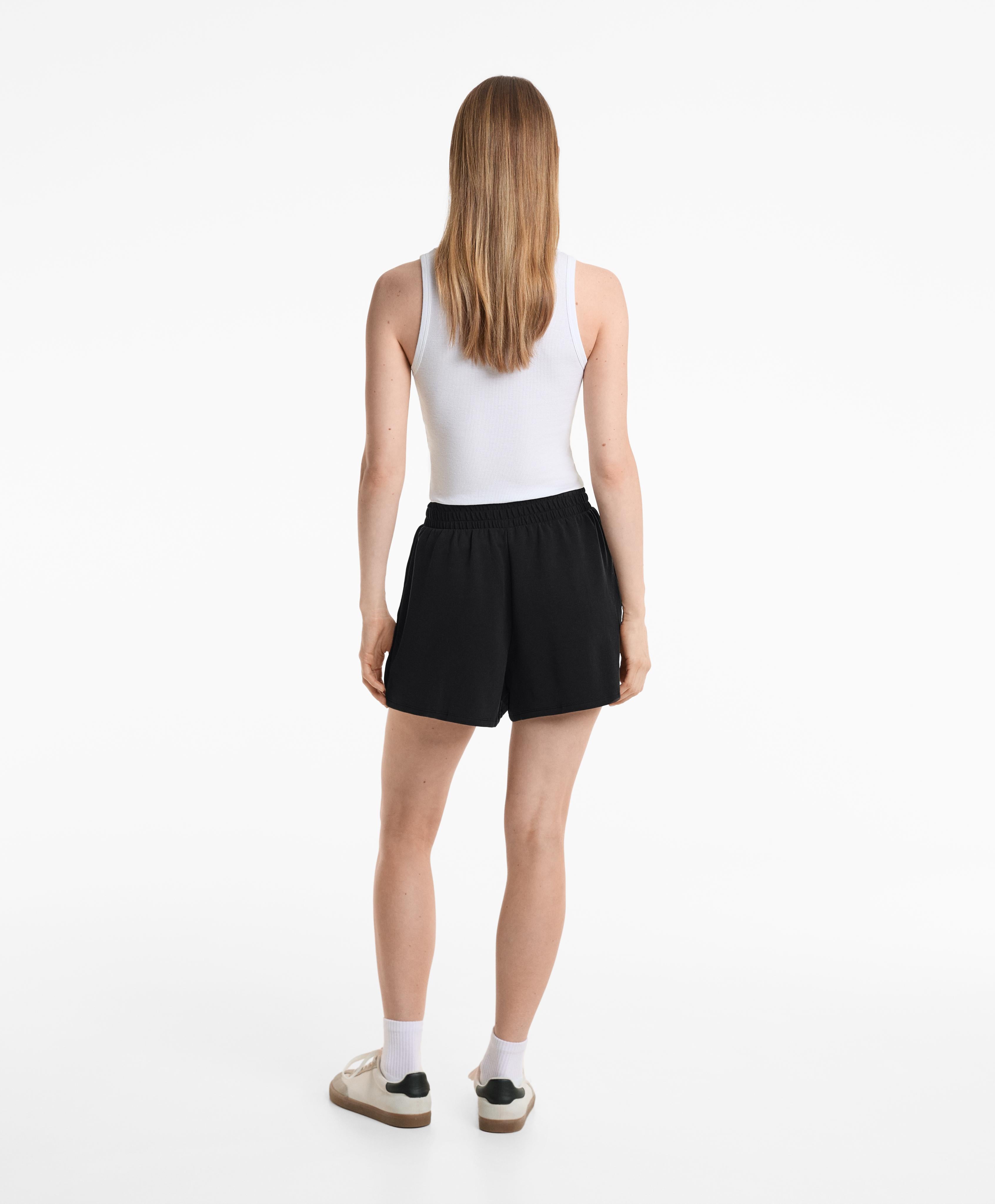 SOFT TOUCH MODAL SHORTS WITH SIDE BUTTONS