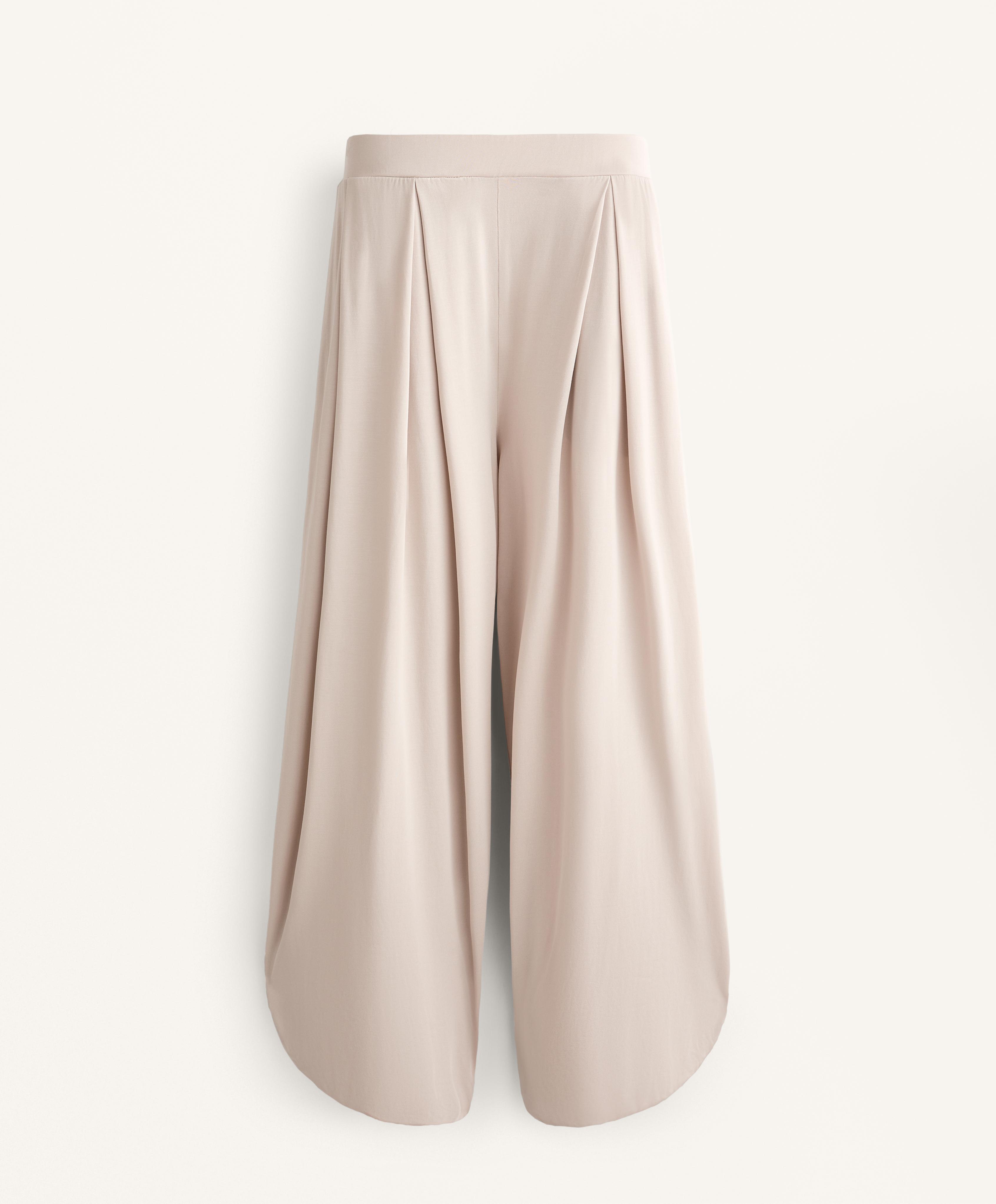 MODAL BLEND FLOWY BALLOON TROUSERS