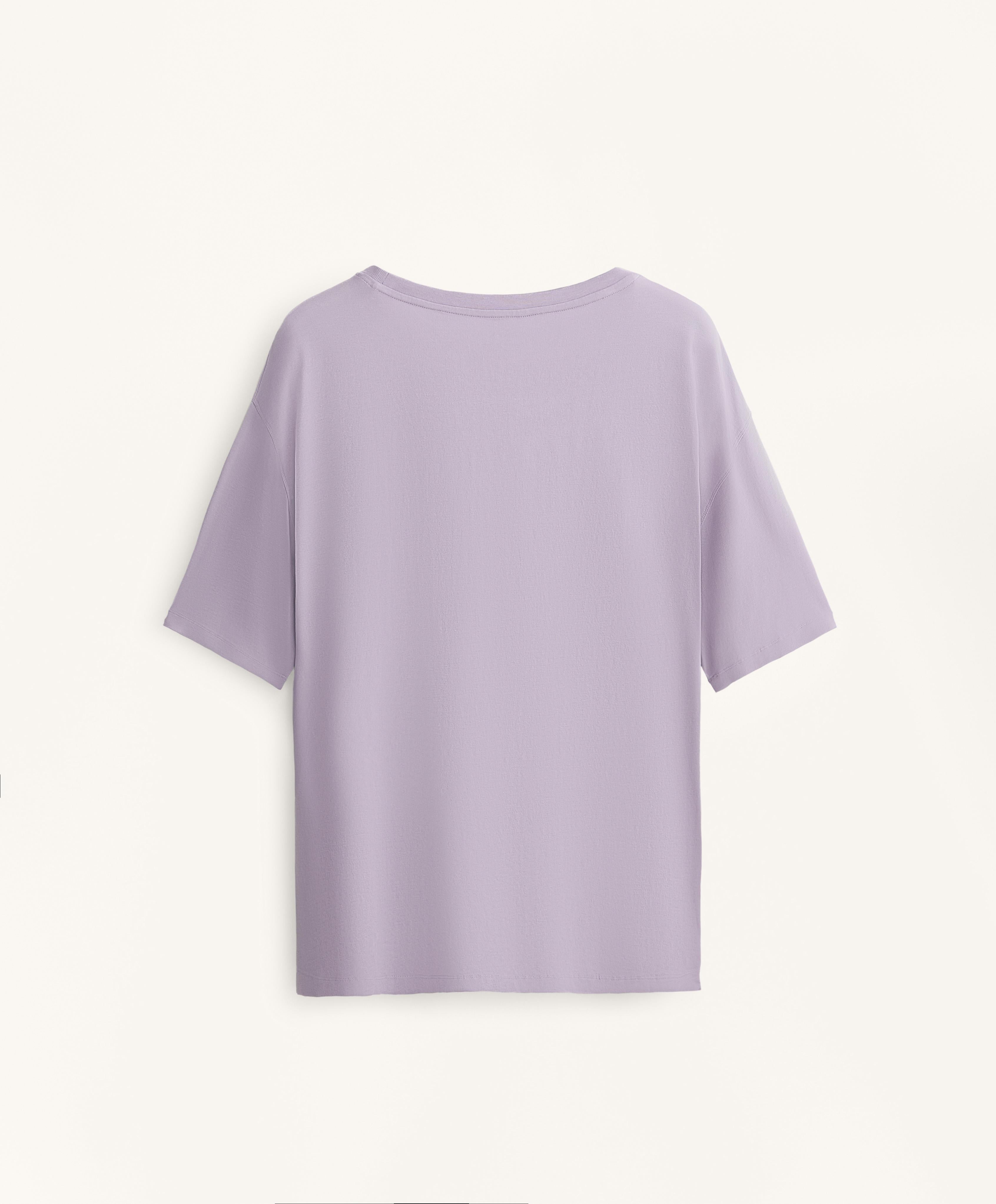 SHORT SLEEVE COTTON BLEND T SHIRT