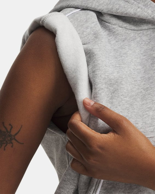 UA Rival Fleece Piped Women's Sleeveless Hoodie