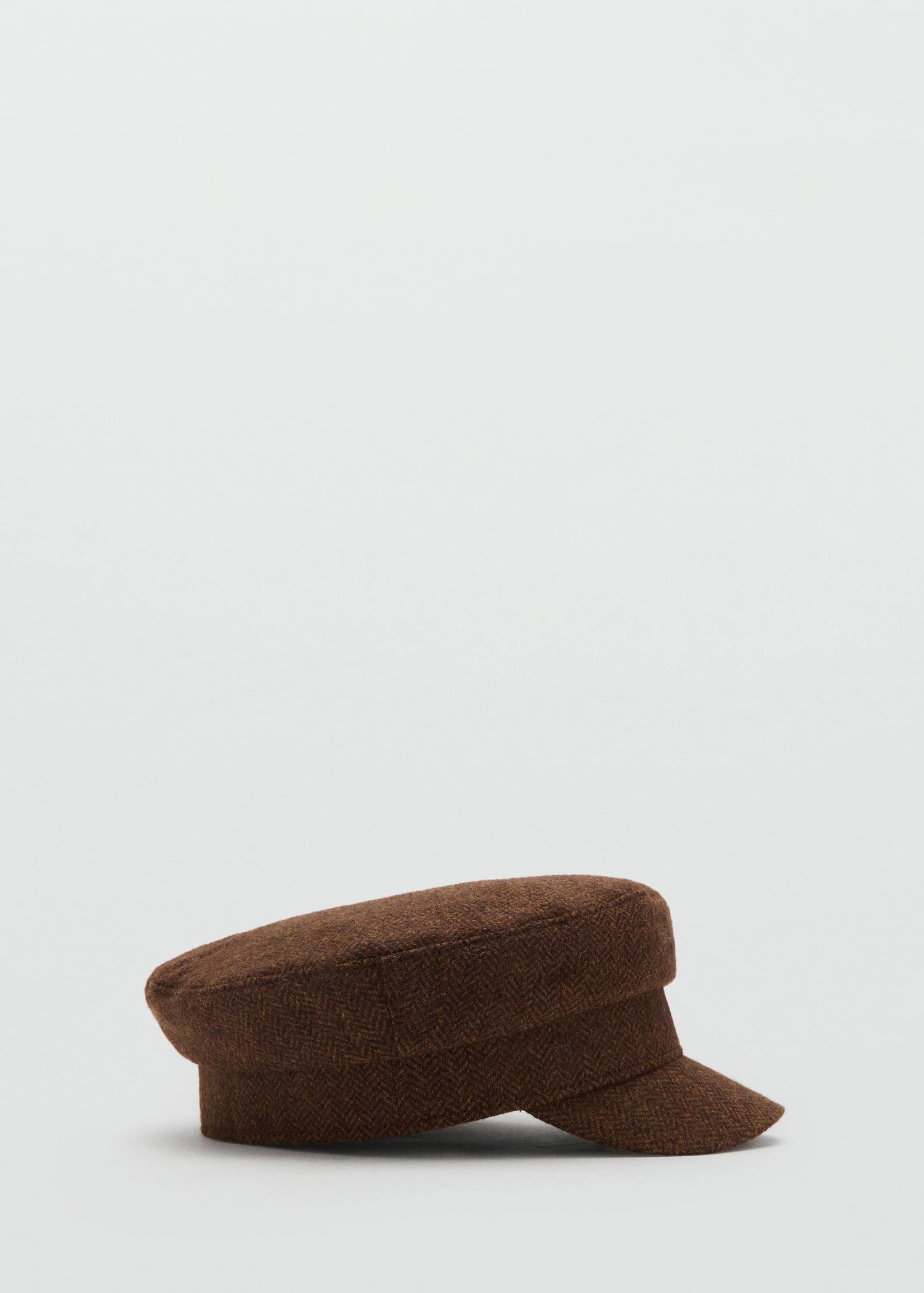 Wool Baker Cap Brown