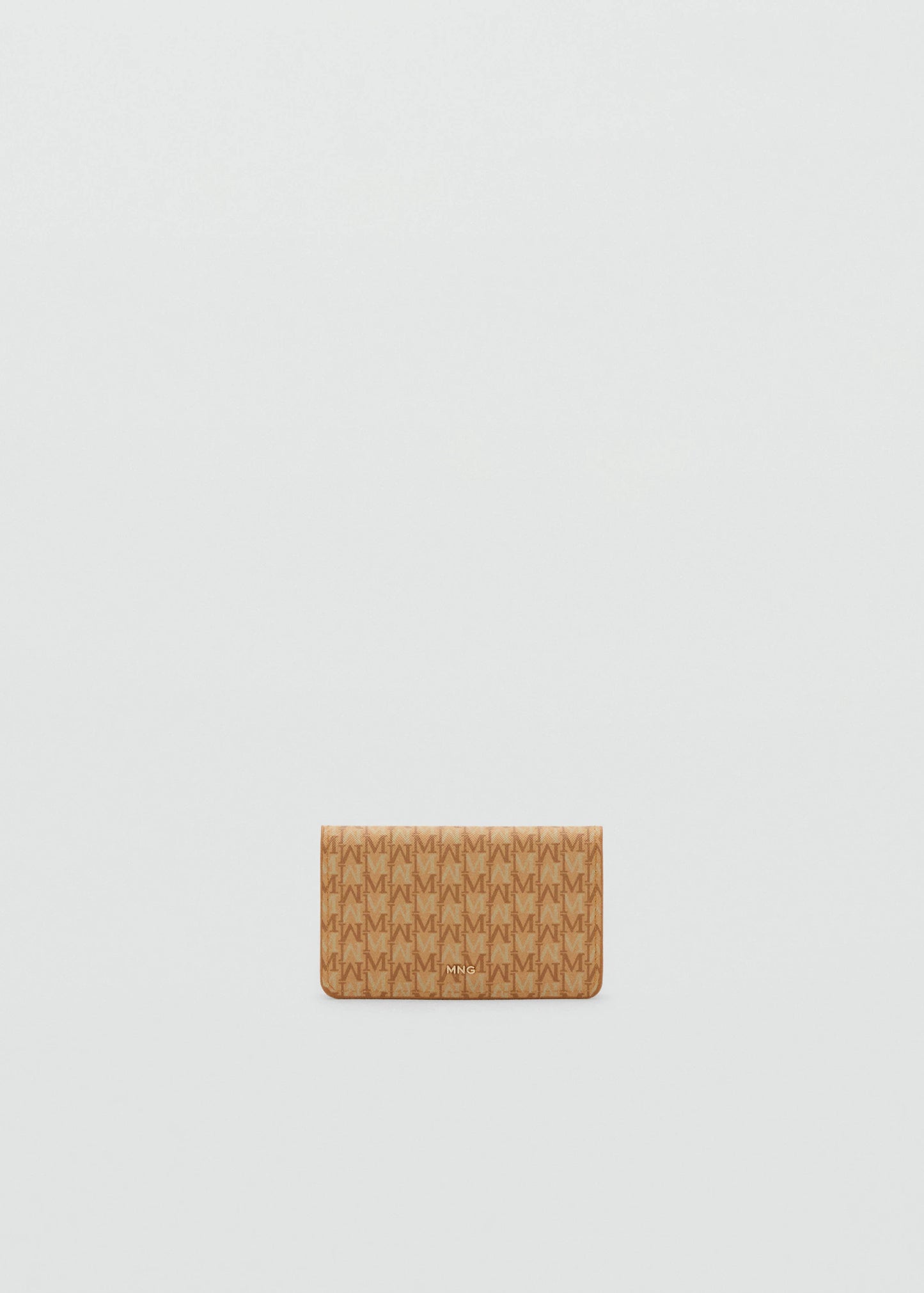 Wallet With Printed Logo And Flap Yellow