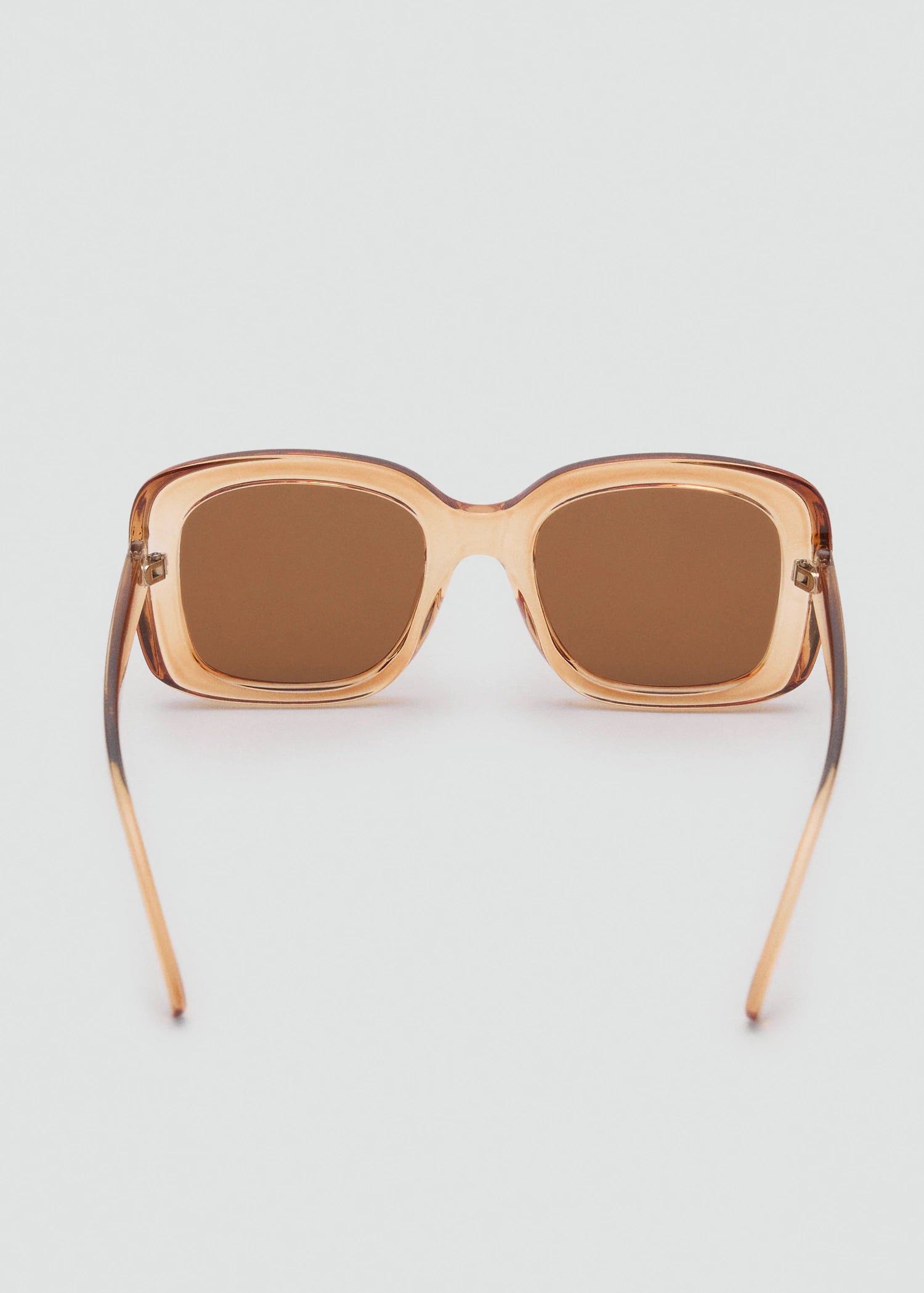 Squared Frame Sunglasses Peach