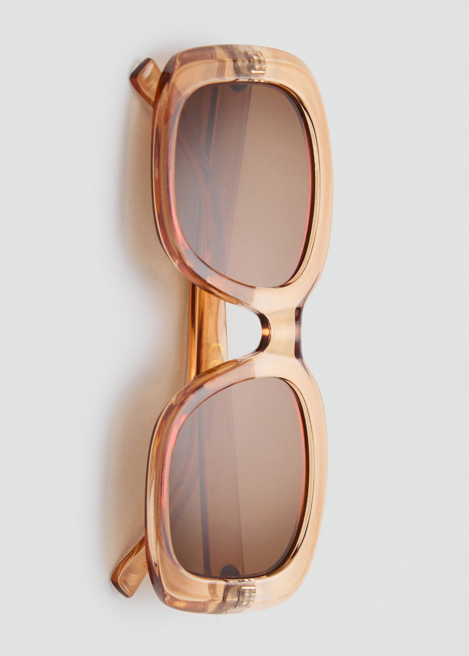 Squared Frame Sunglasses Peach