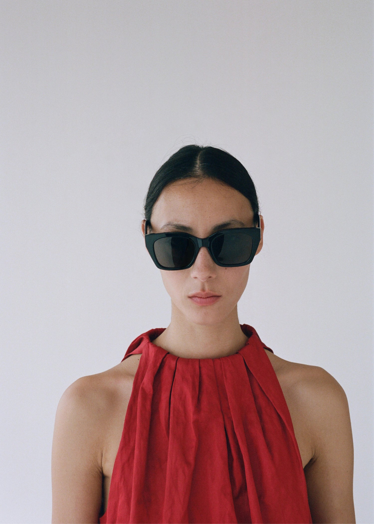 Squared Frame Sunglasses Black