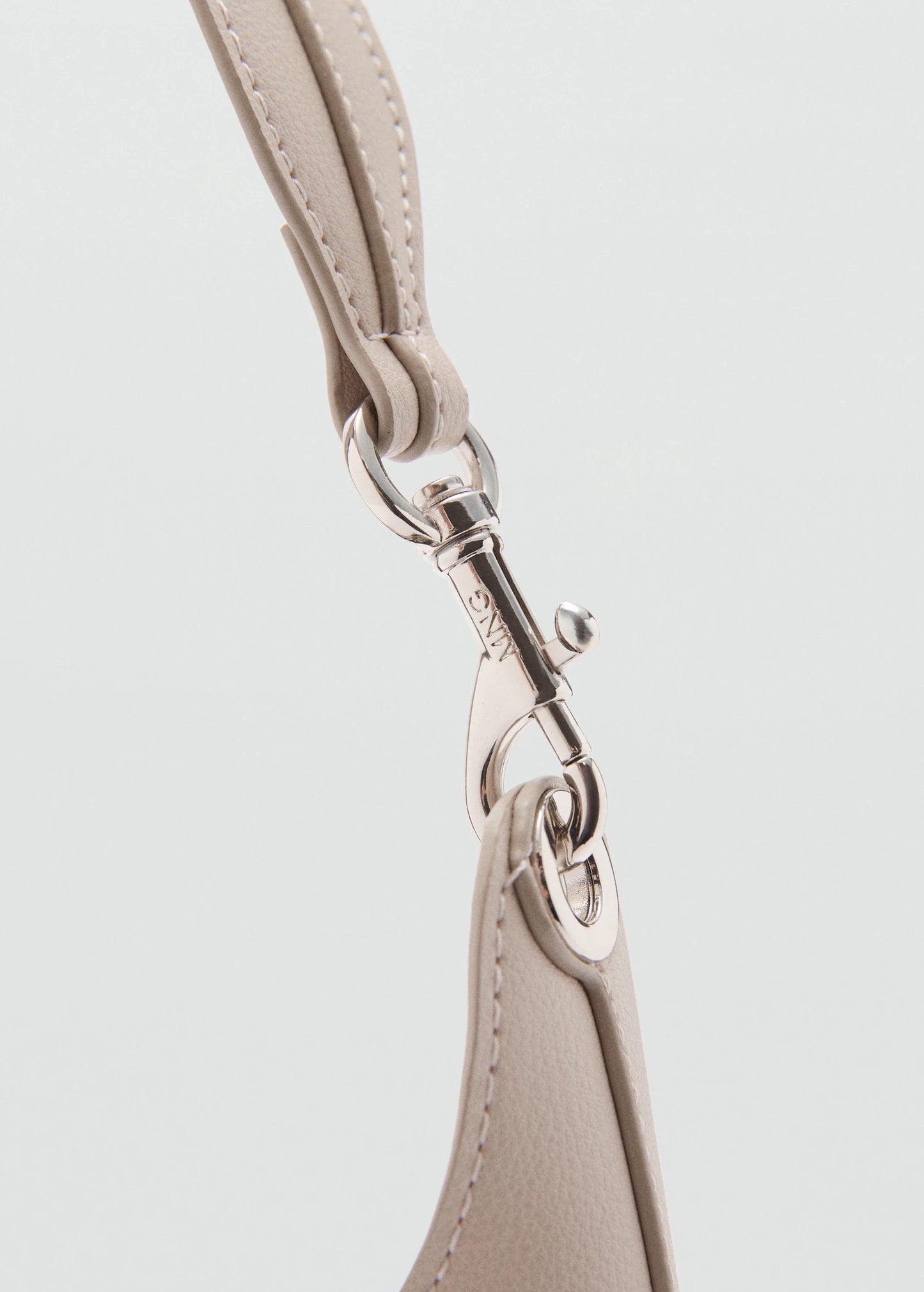 Shopper Bag With Metallic Detail Light/Pastel Grey