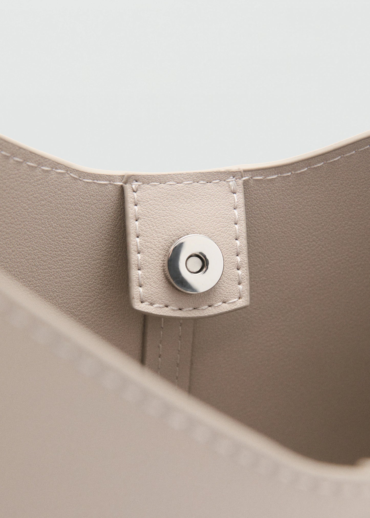 Shopper Bag With Metallic Detail Light/Pastel Grey