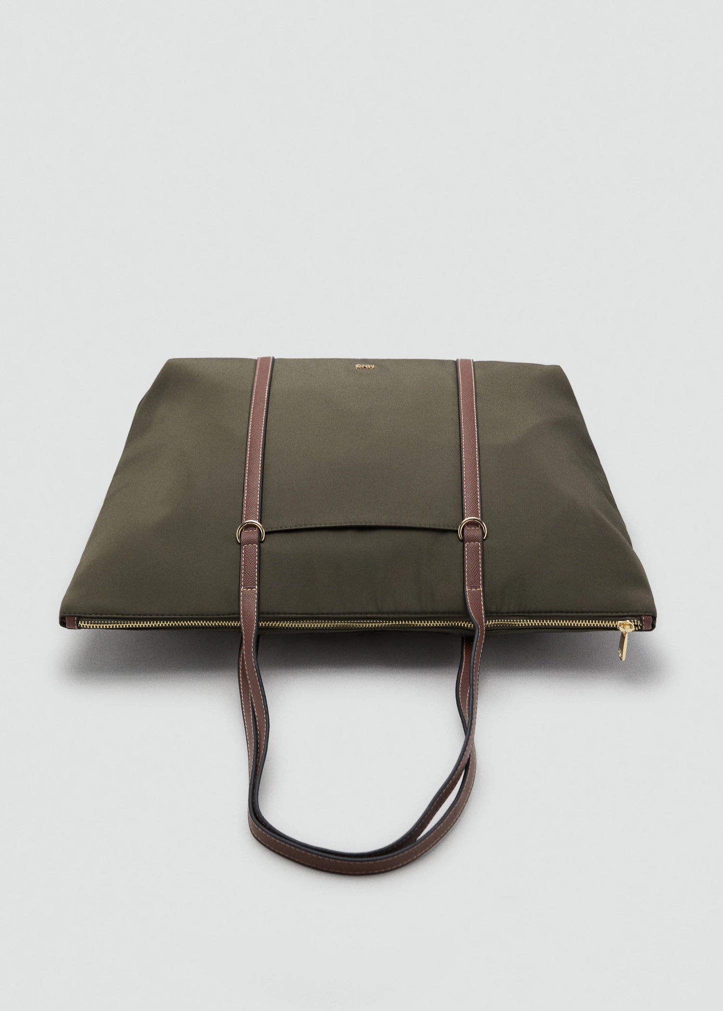 Shopper Bag With Double Handle Khaki