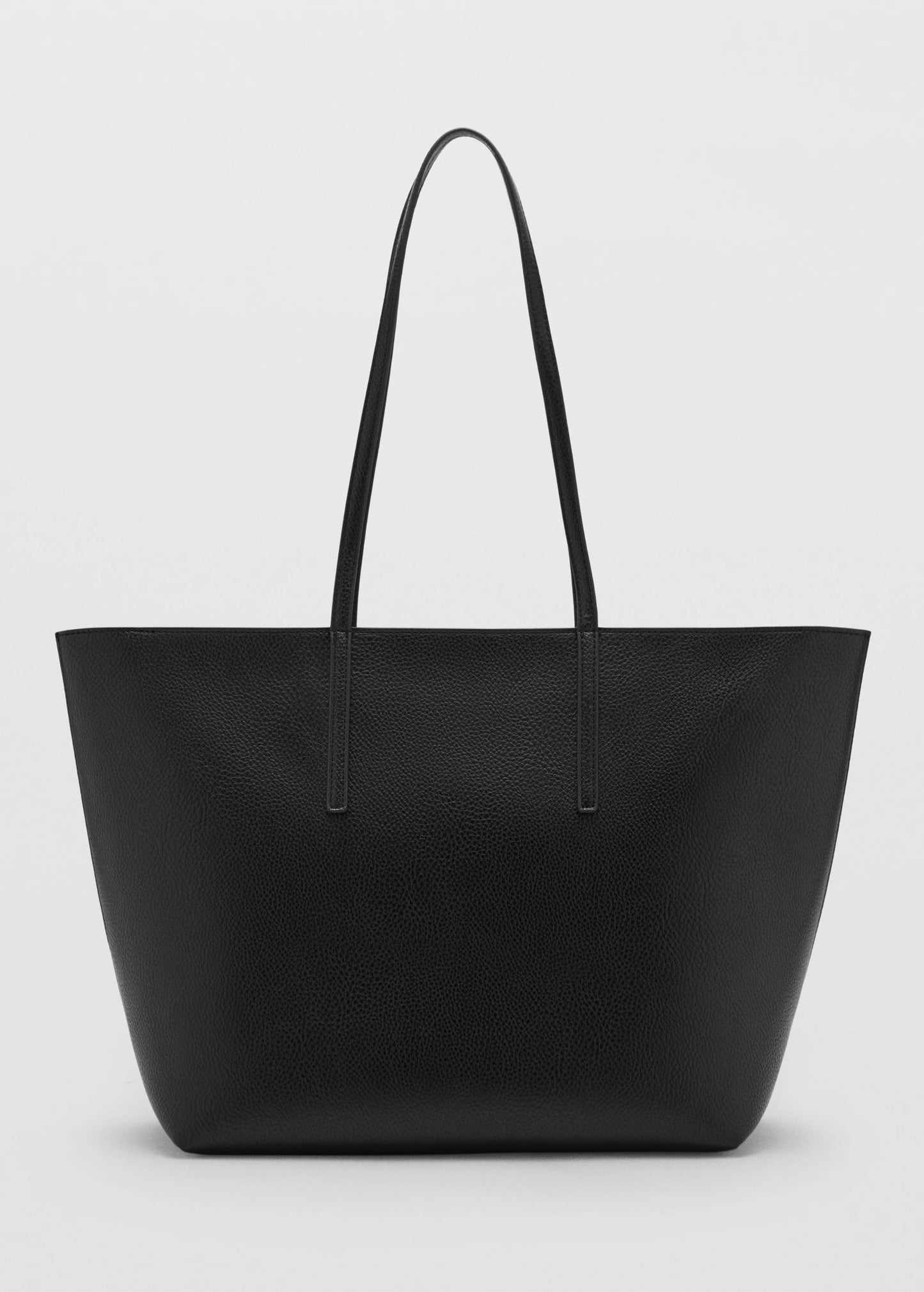 Shopper Bag With Double Handle Black