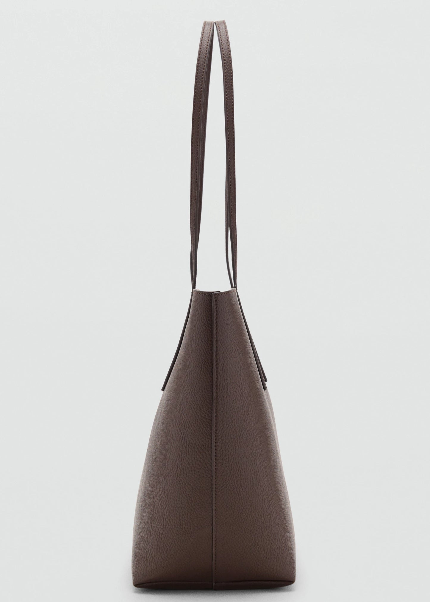 Shopper Bag With Double Handle Chocolate