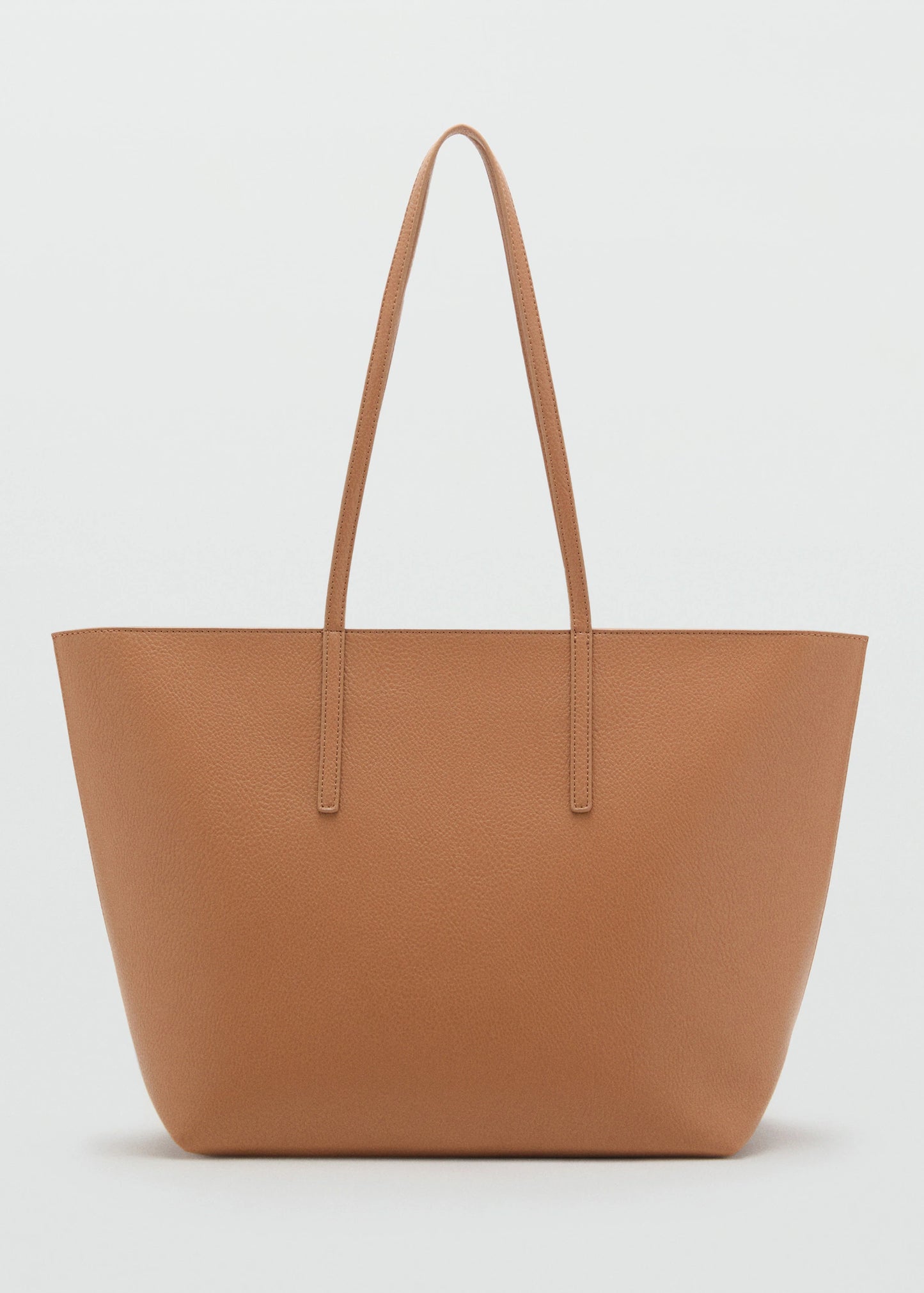 Shopper Bag With Double Handle Leather