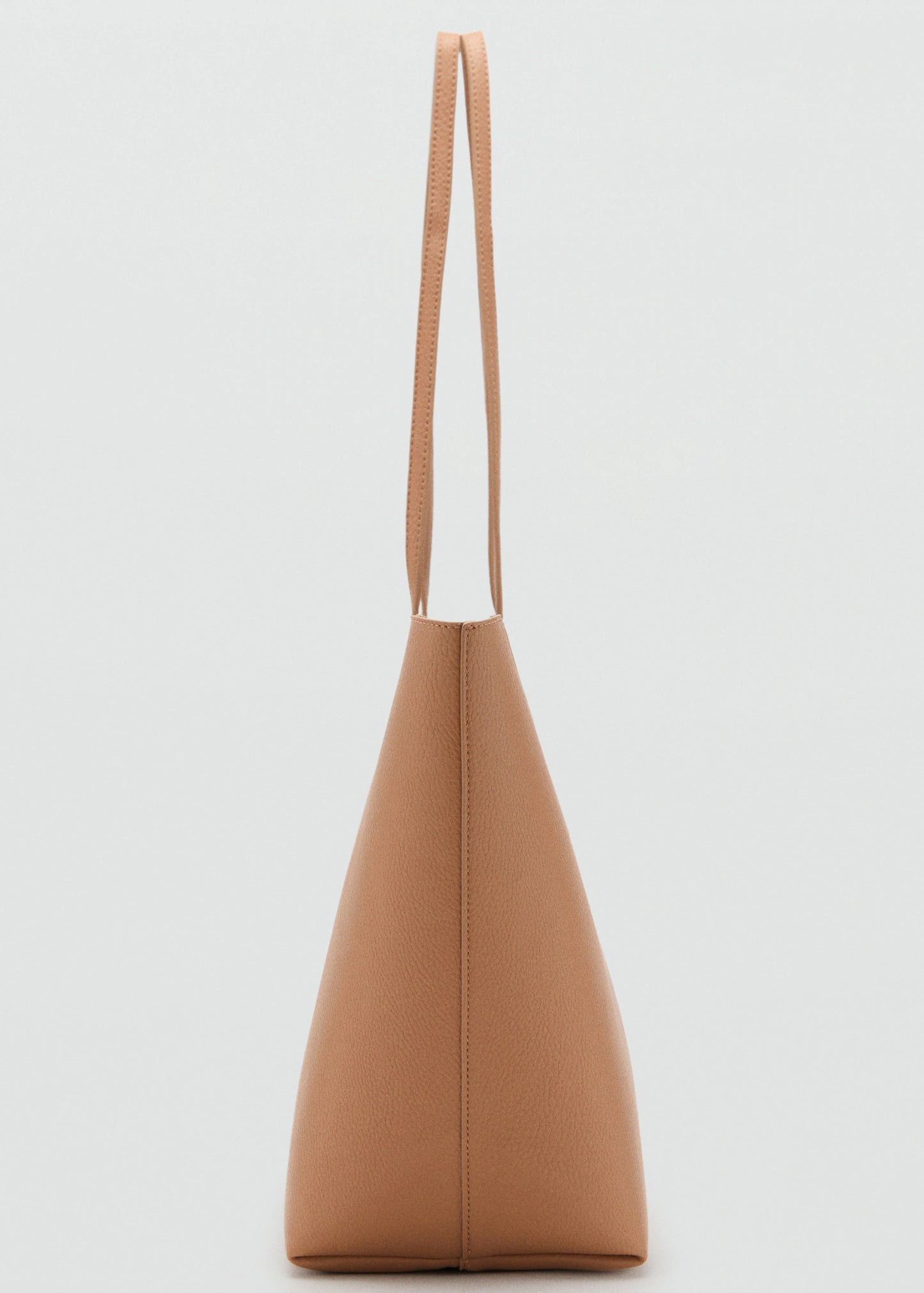 Shopper Bag With Double Handle Leather