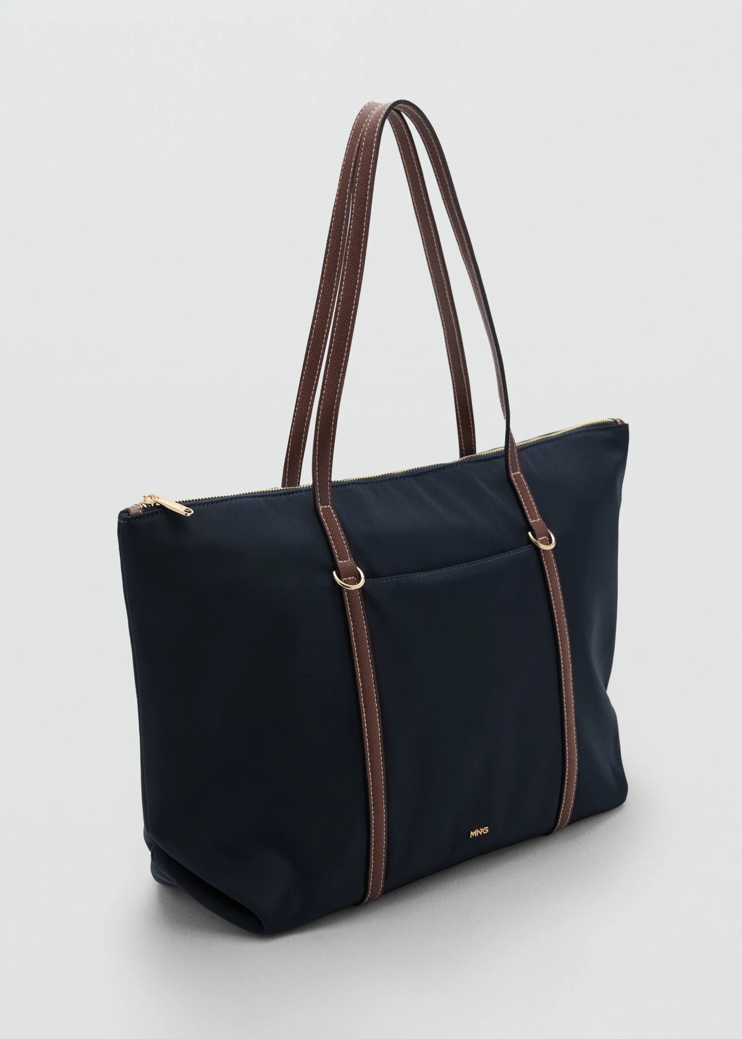 Shopper Bag With Double Handle Navy