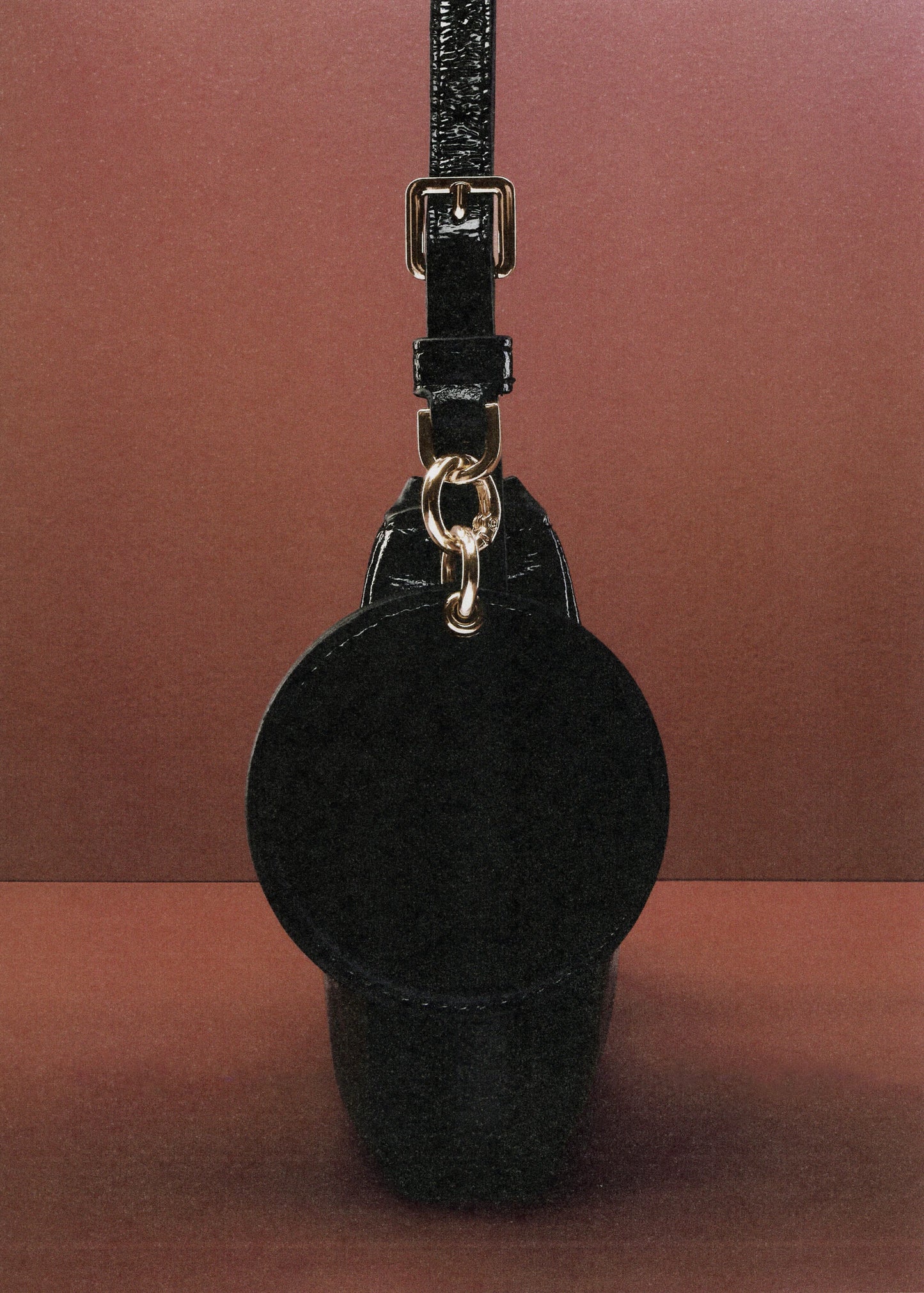 Shiny Shoulder Bag Black