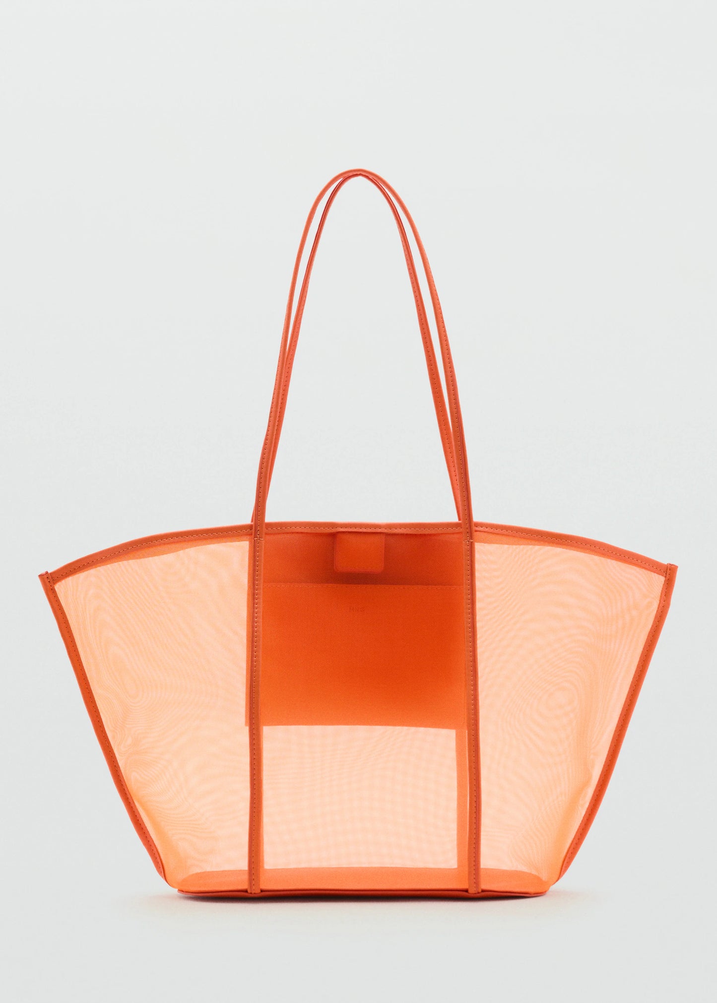 Semi Transparent Shopper Bag Orange