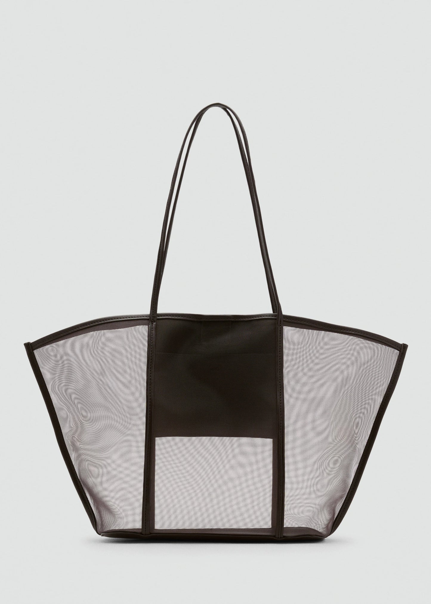 Semi Transparent Shopper Bag Chocolate