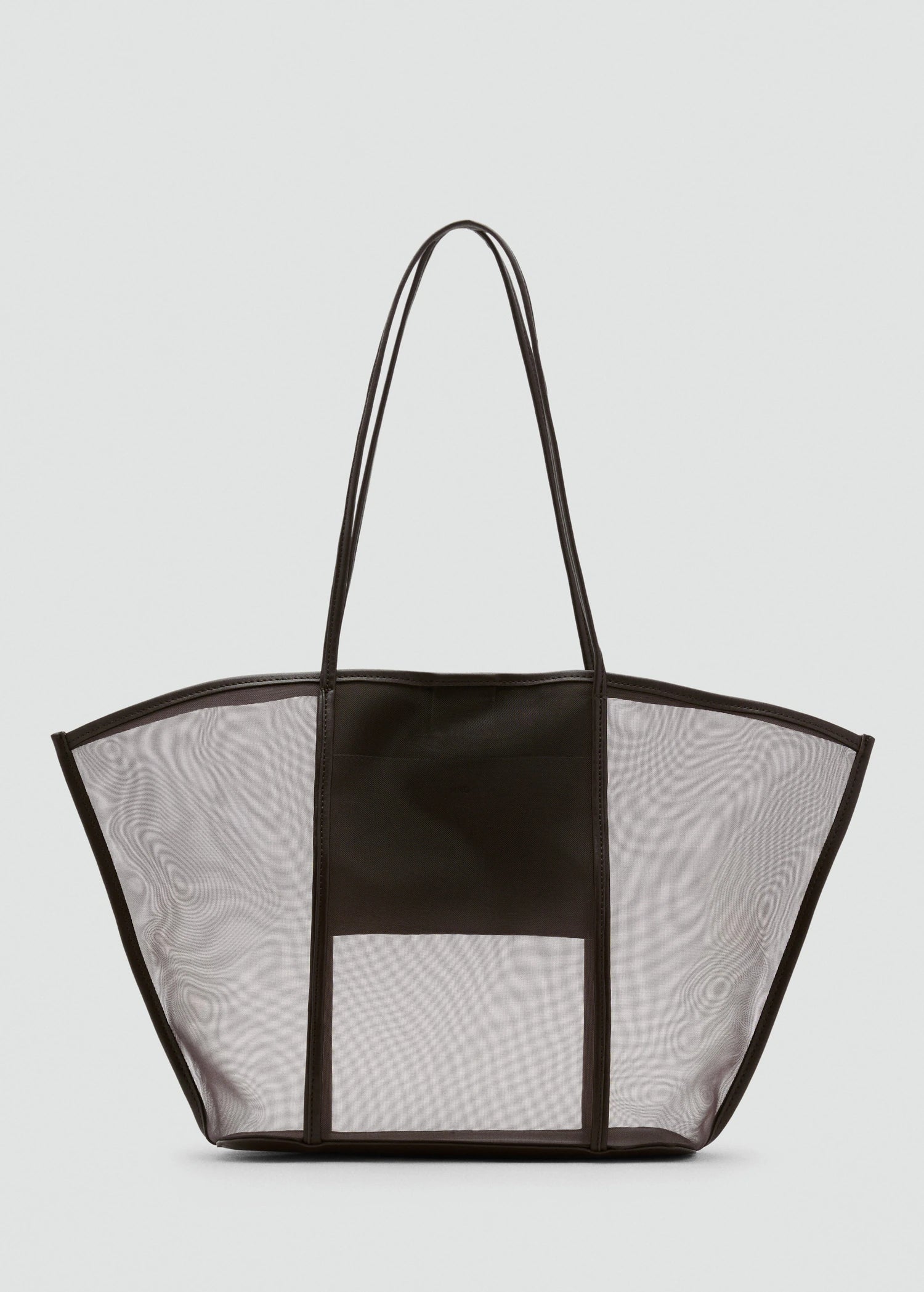 Semi Transparent Shopper Bag Chocolate