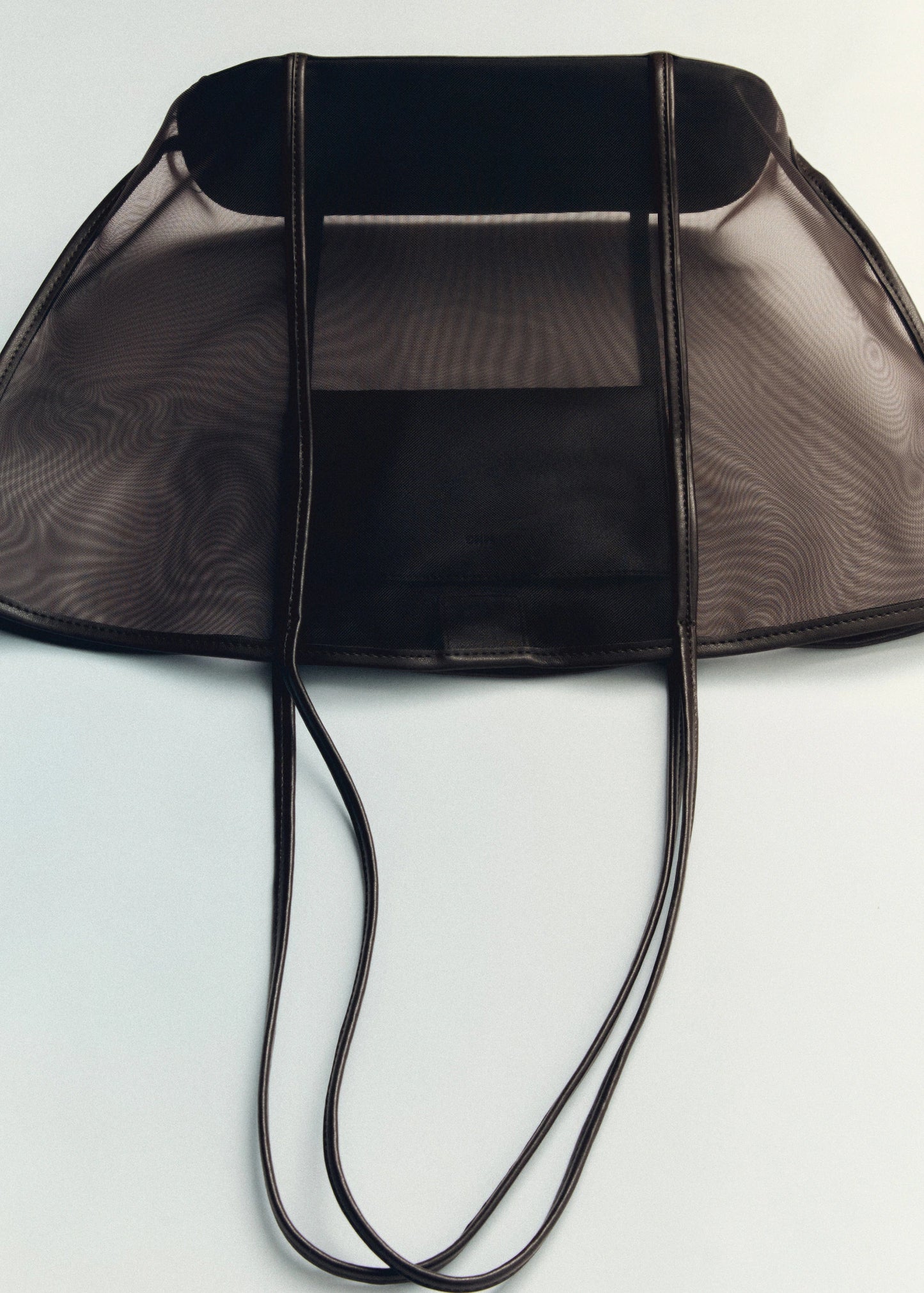 Semi Transparent Shopper Bag Chocolate