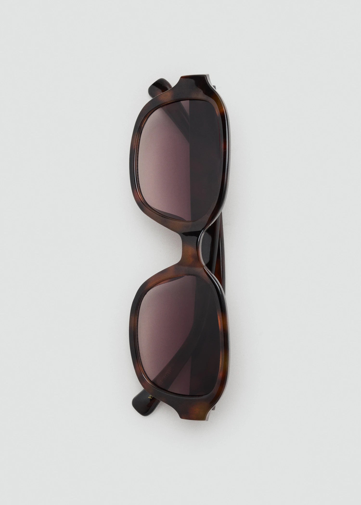 Semi Transparent Frame Sunglasses Chocolate
