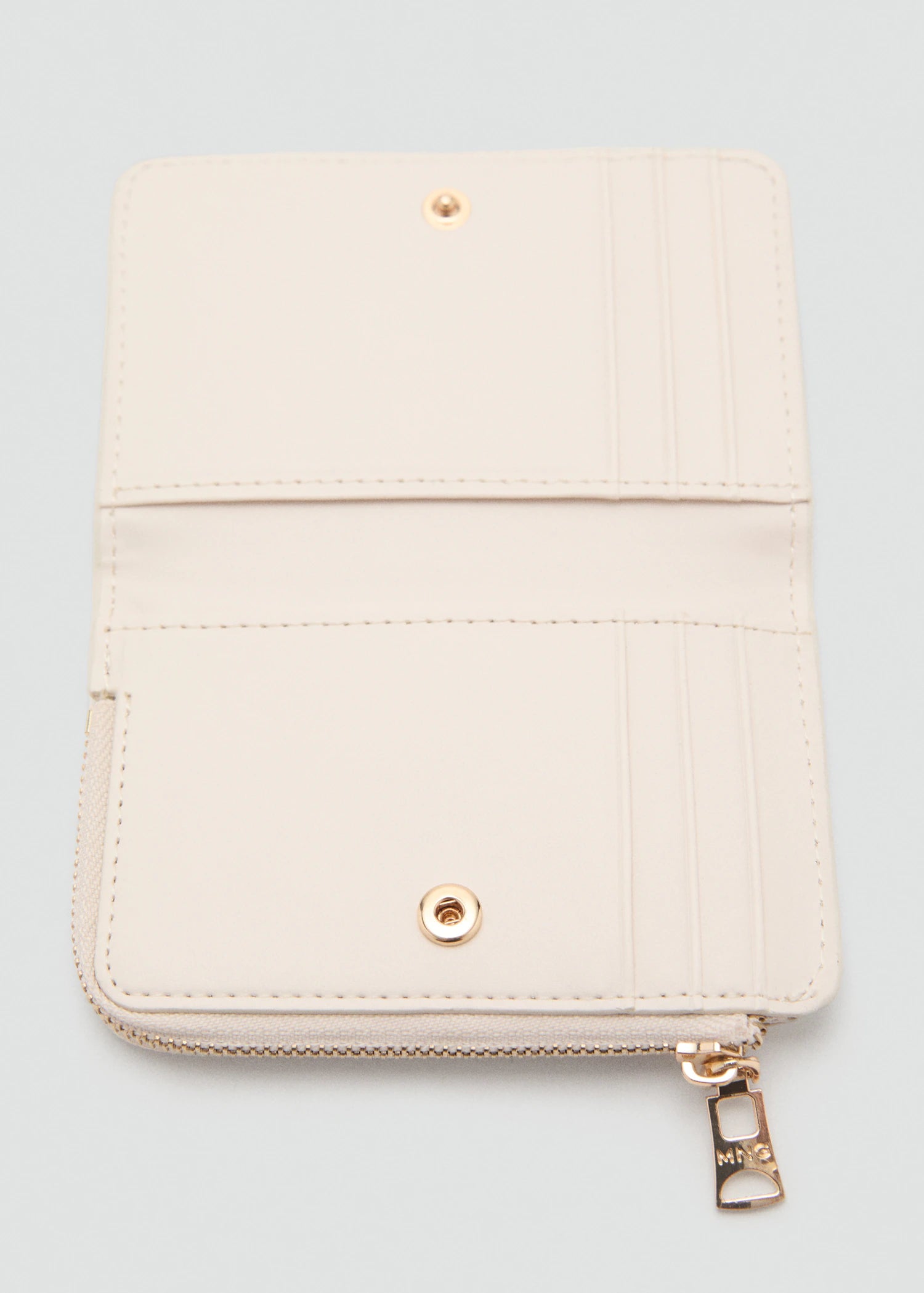 Safiano Effect Wallet With Flap Off White