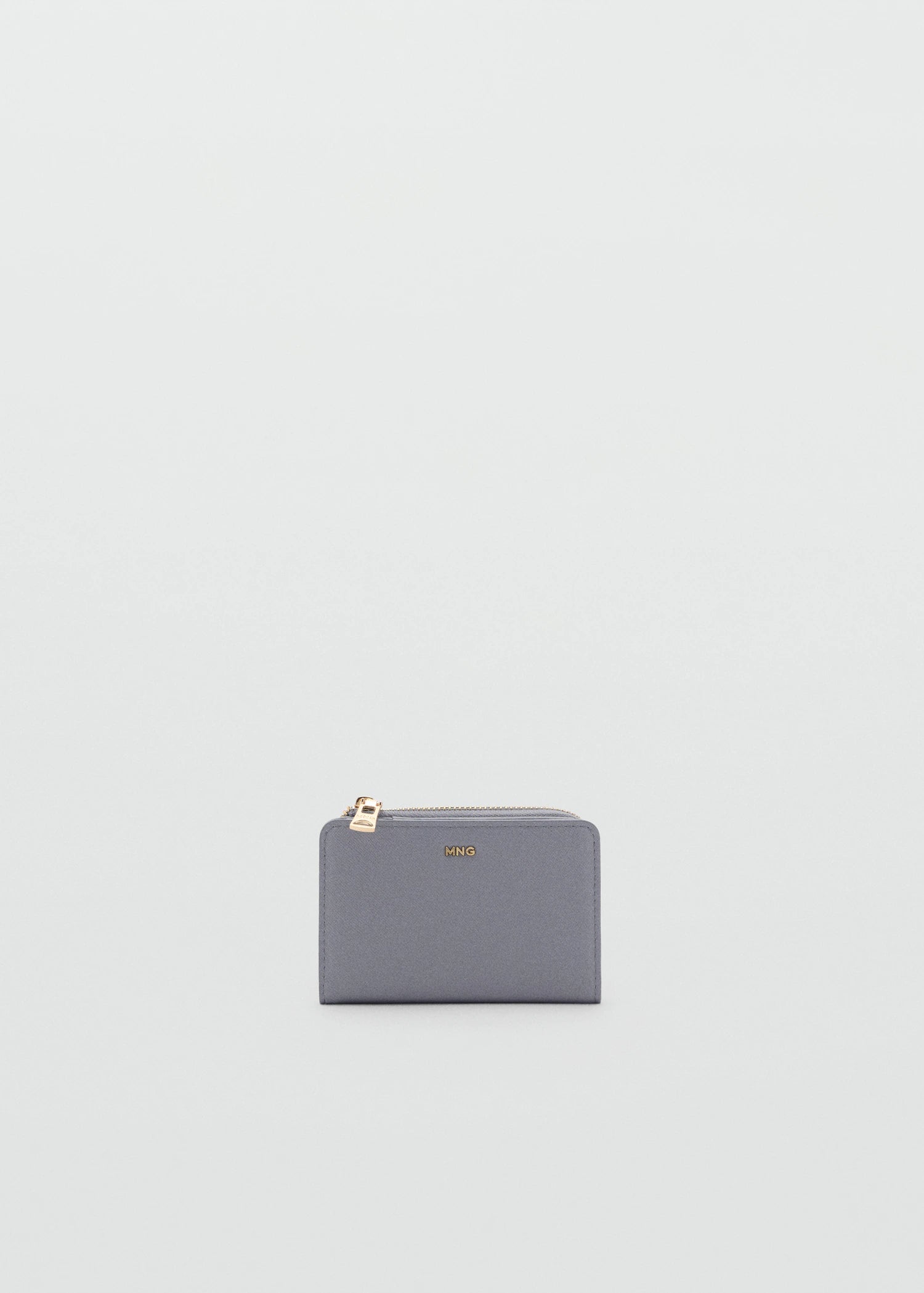 Safiano Effect Wallet With Flap Light/Pastel Grey