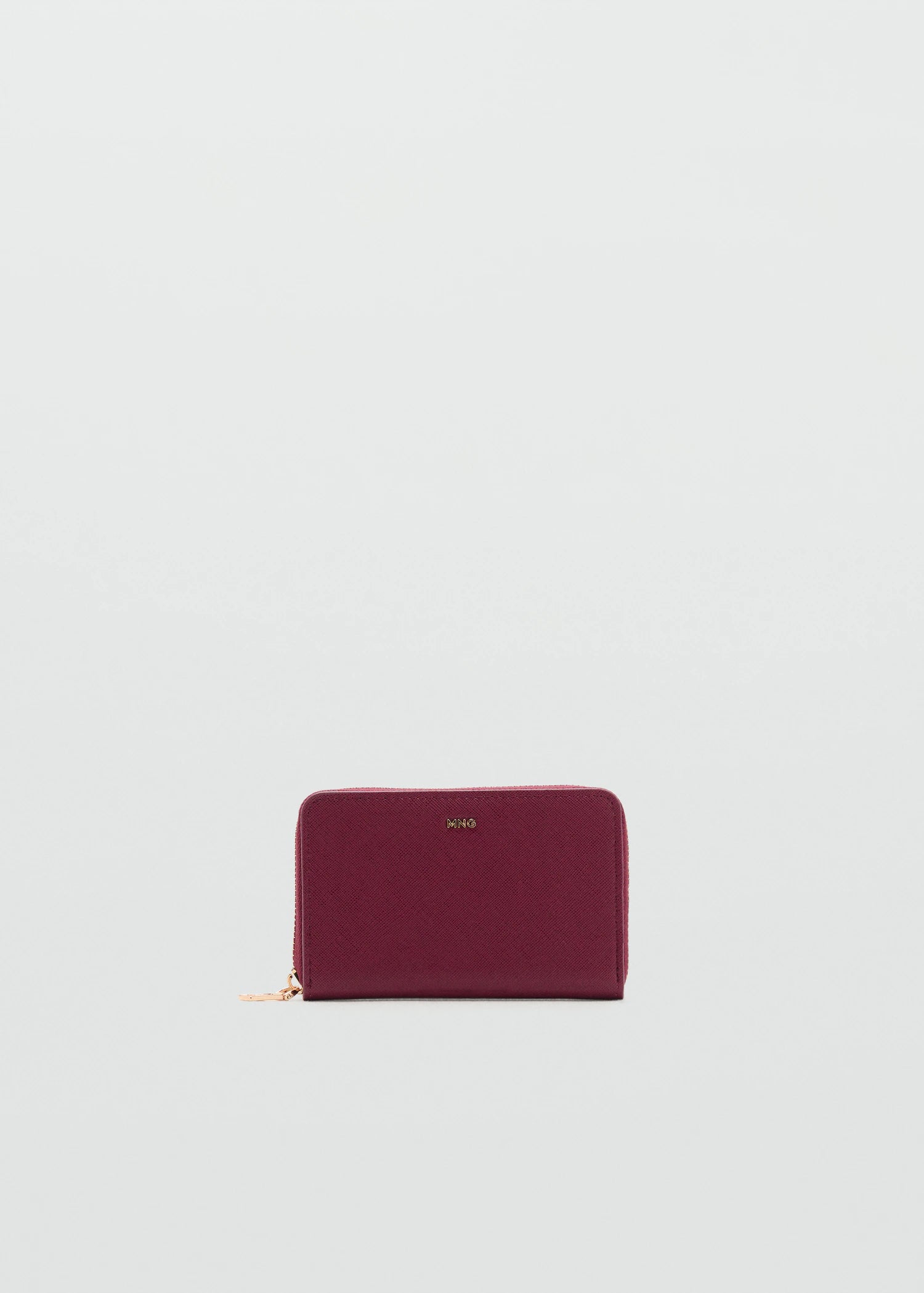 Saffiano Effect Wallet Burgundy