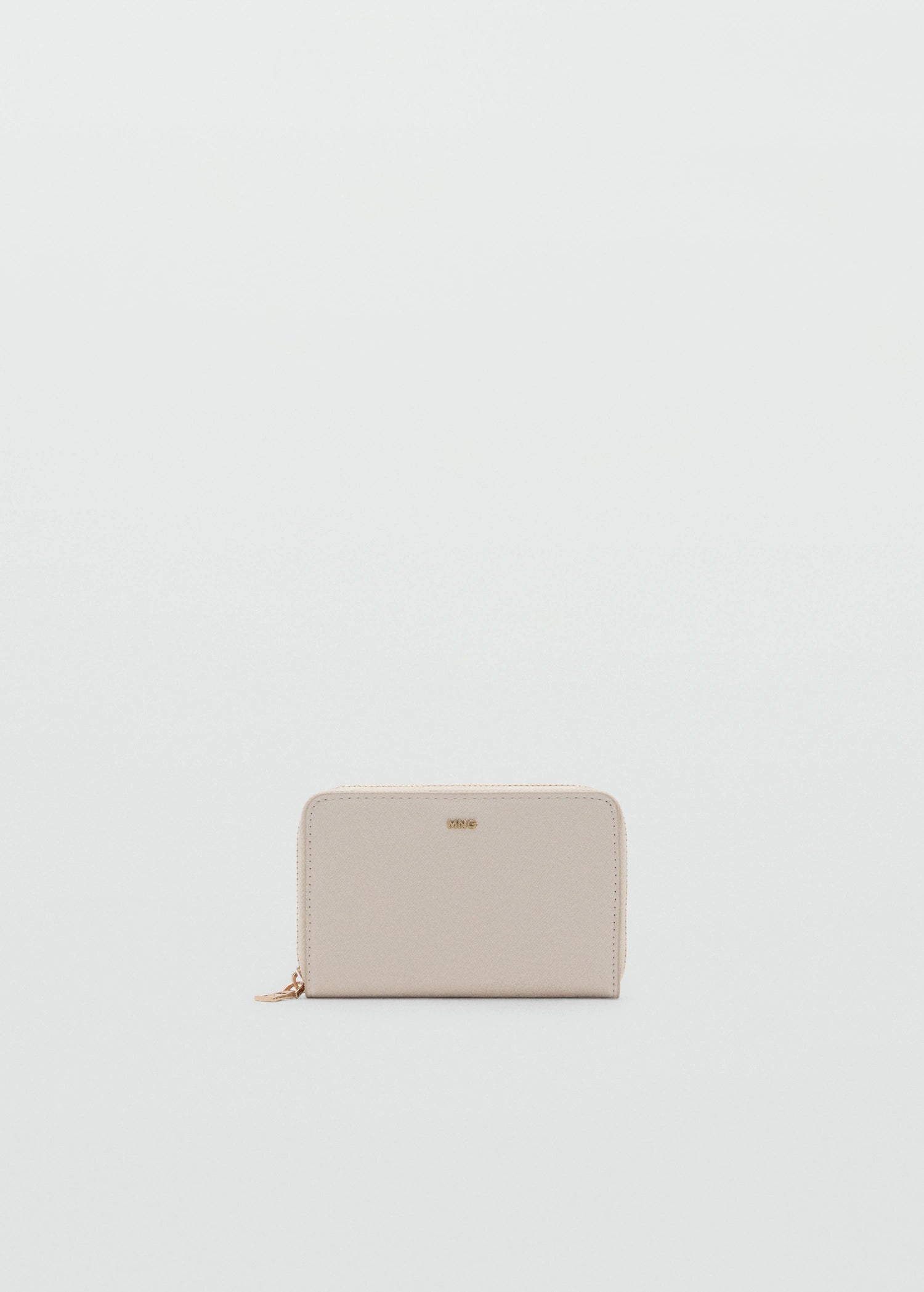 Saffiano Effect Wallet Off White