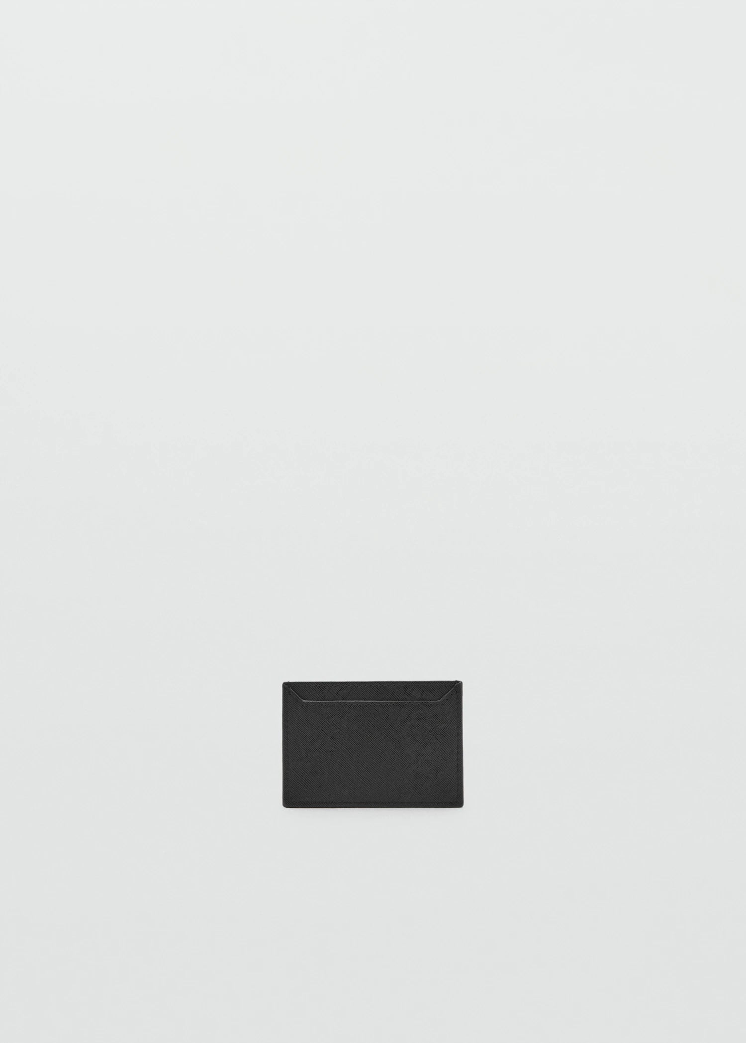 Saffiano Effect Cardholder Black