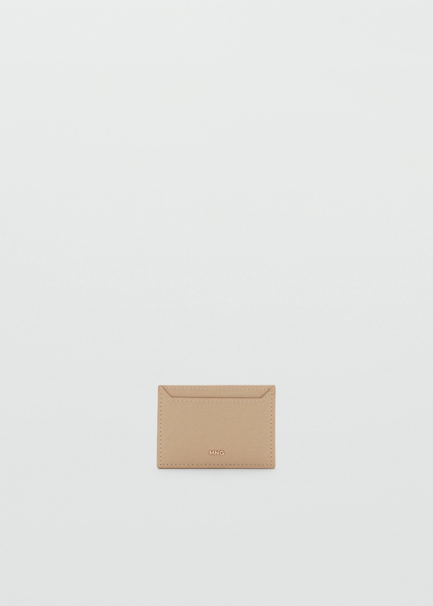 Saffiano Effect Cardholder Vanilla