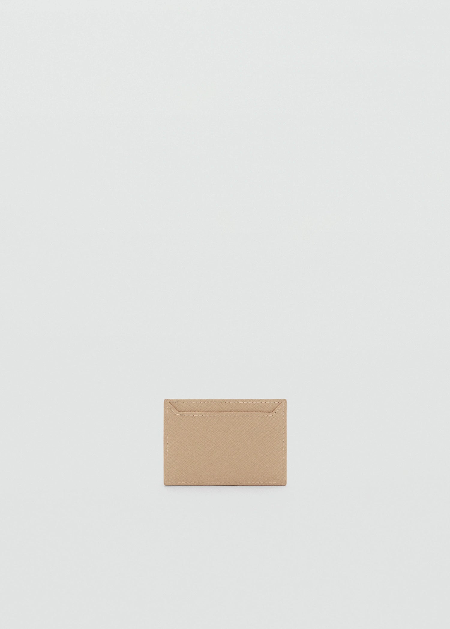 Saffiano Effect Cardholder Vanilla