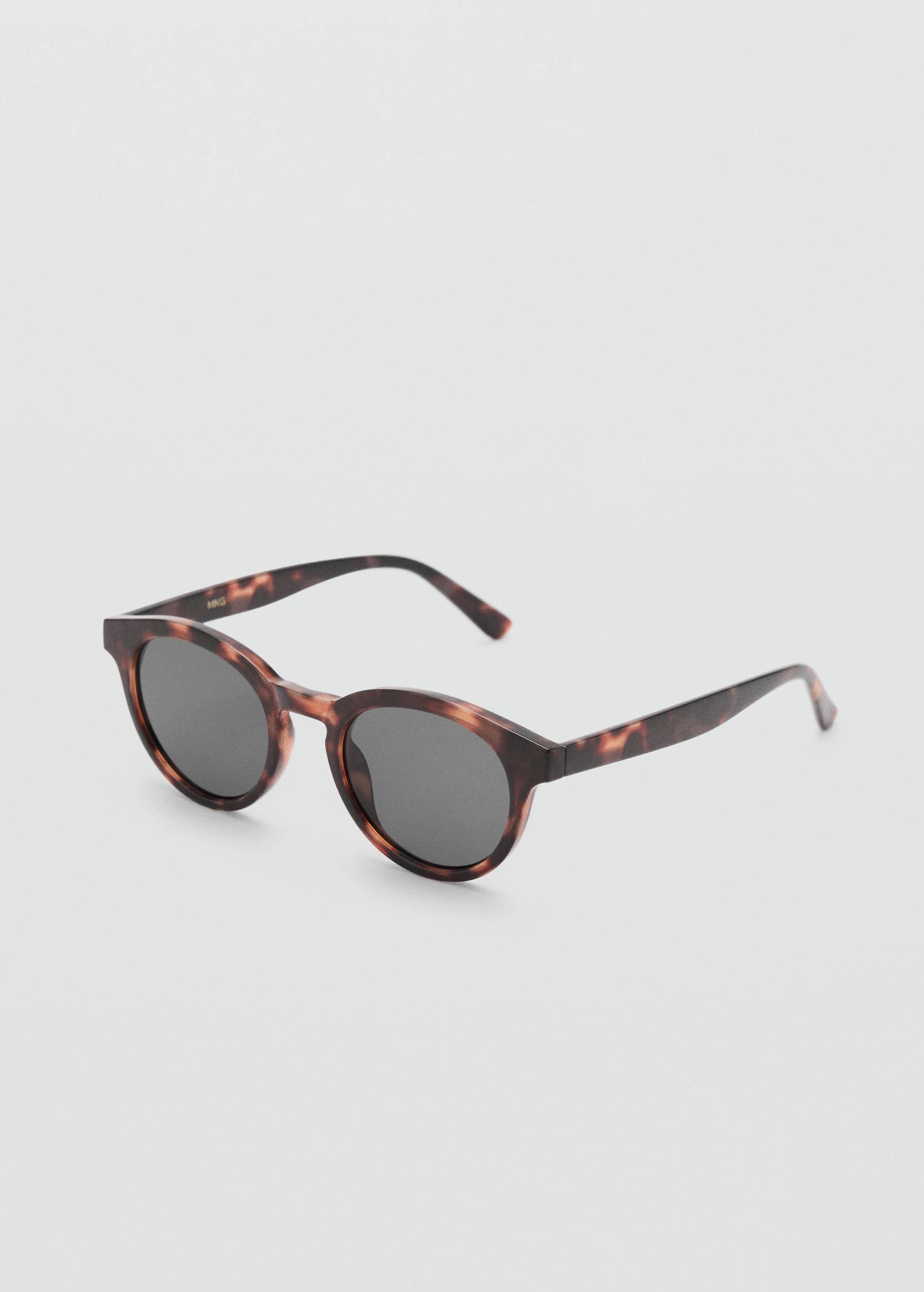 Round Framed Sunglasses Chocolate