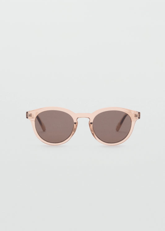 Round Framed Sunglasses Pastel Pink