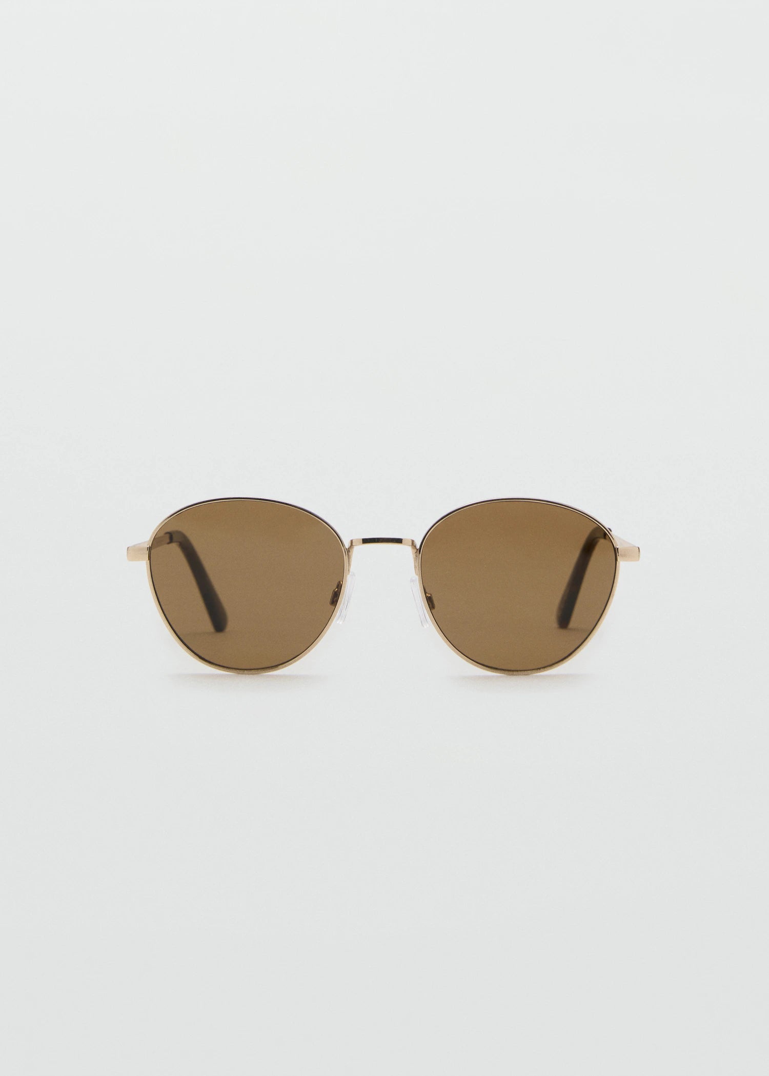 Round Metal Frame Sunglasses Gold