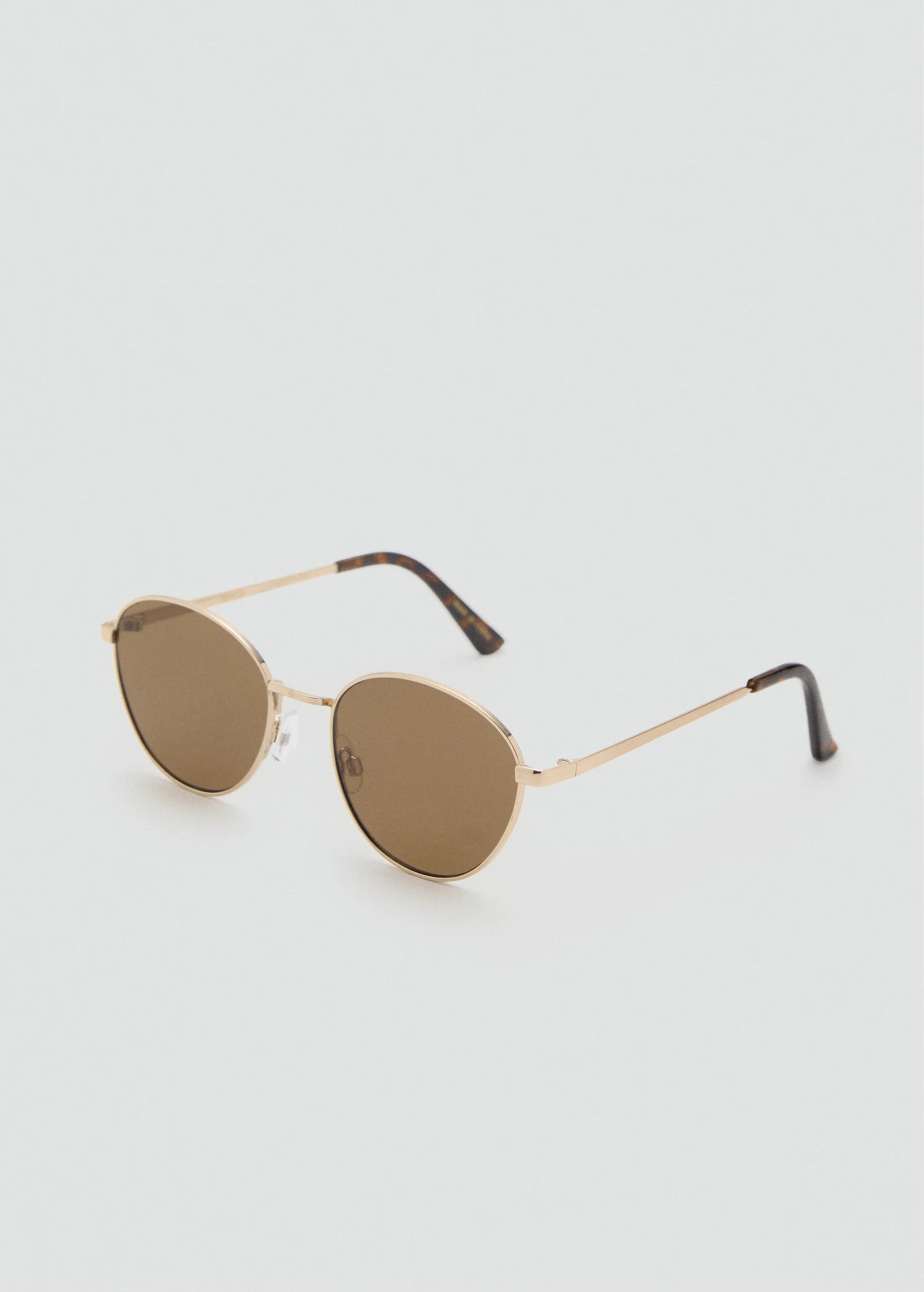 Round Metal Frame Sunglasses Gold
